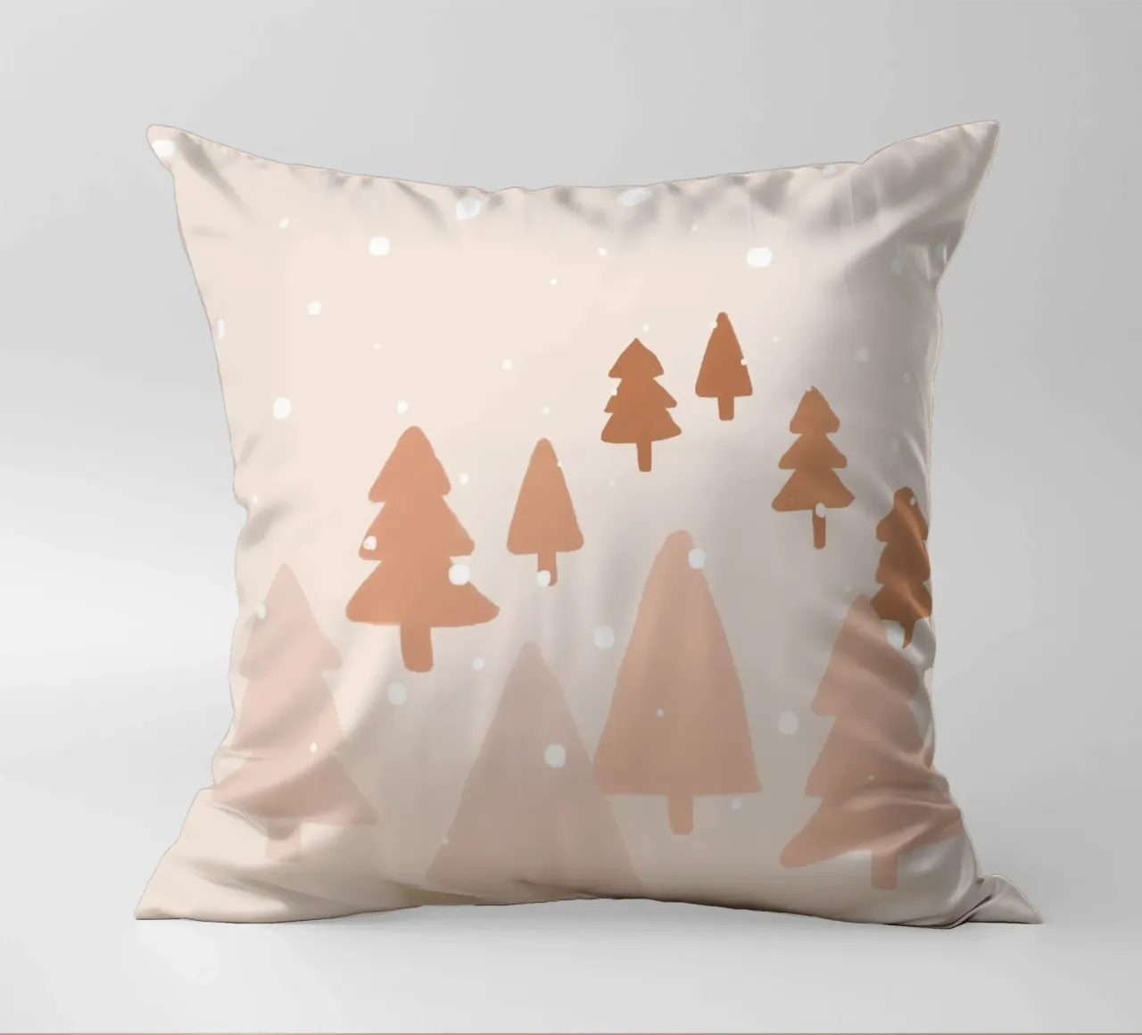 Foresta invernale Blush cuscino da Orara Studio