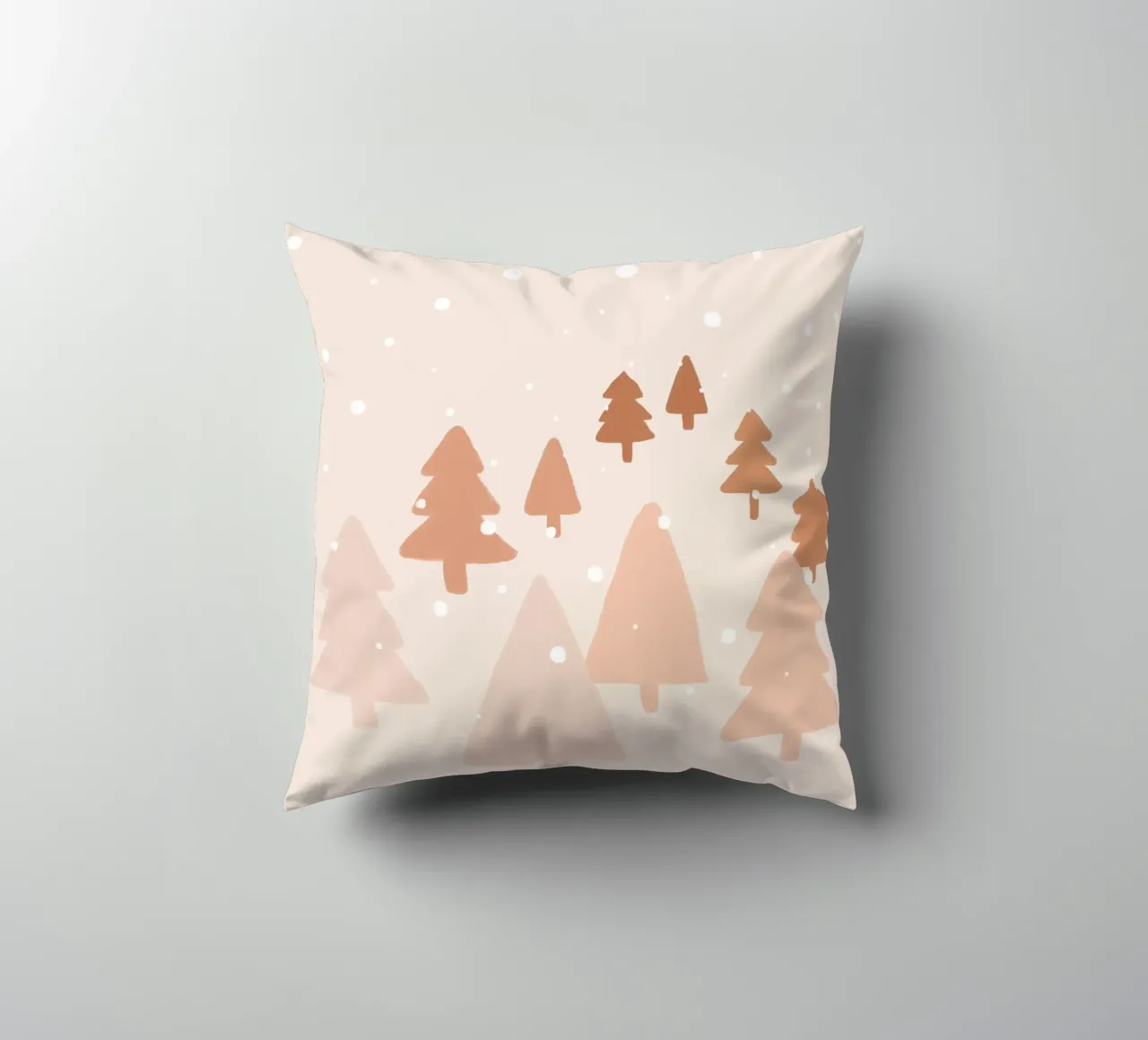 Foresta invernale Blush cuscino da Orara Studio