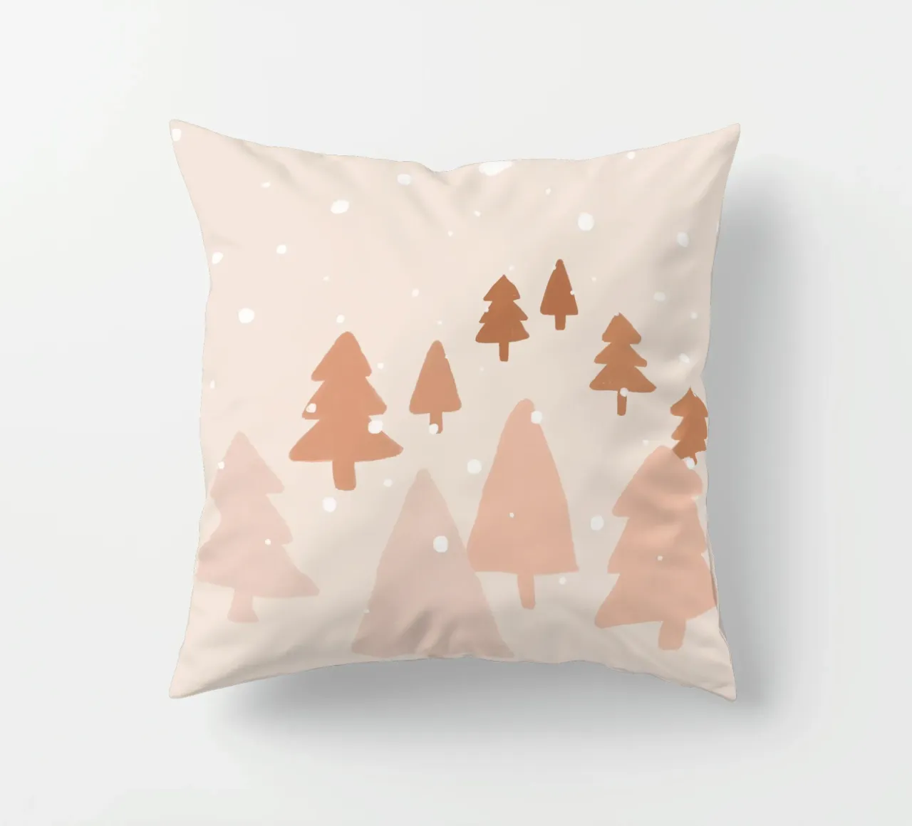 Foresta invernale Blush cuscino da Orara Studio