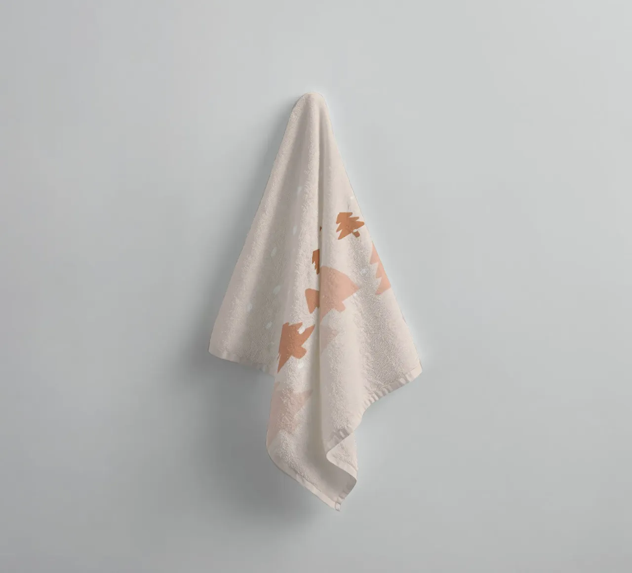 Blush Winter Forest towel by Orara Studio