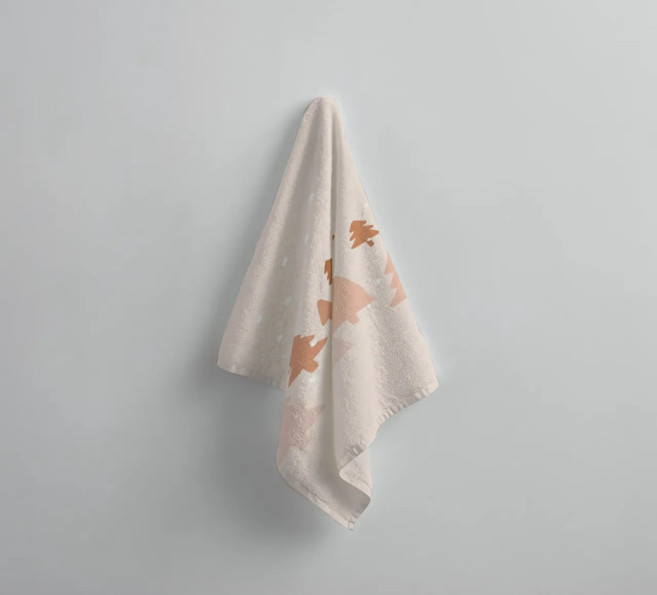 Blush Winter Forest towel by Orara Studio