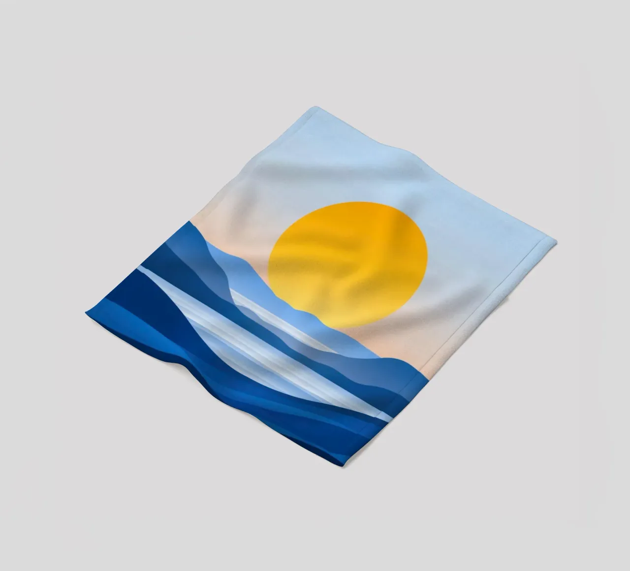 Alba minimalista sulle colline coperta in pile da Affiches Soleil & Déco Lumineuse – Sunny