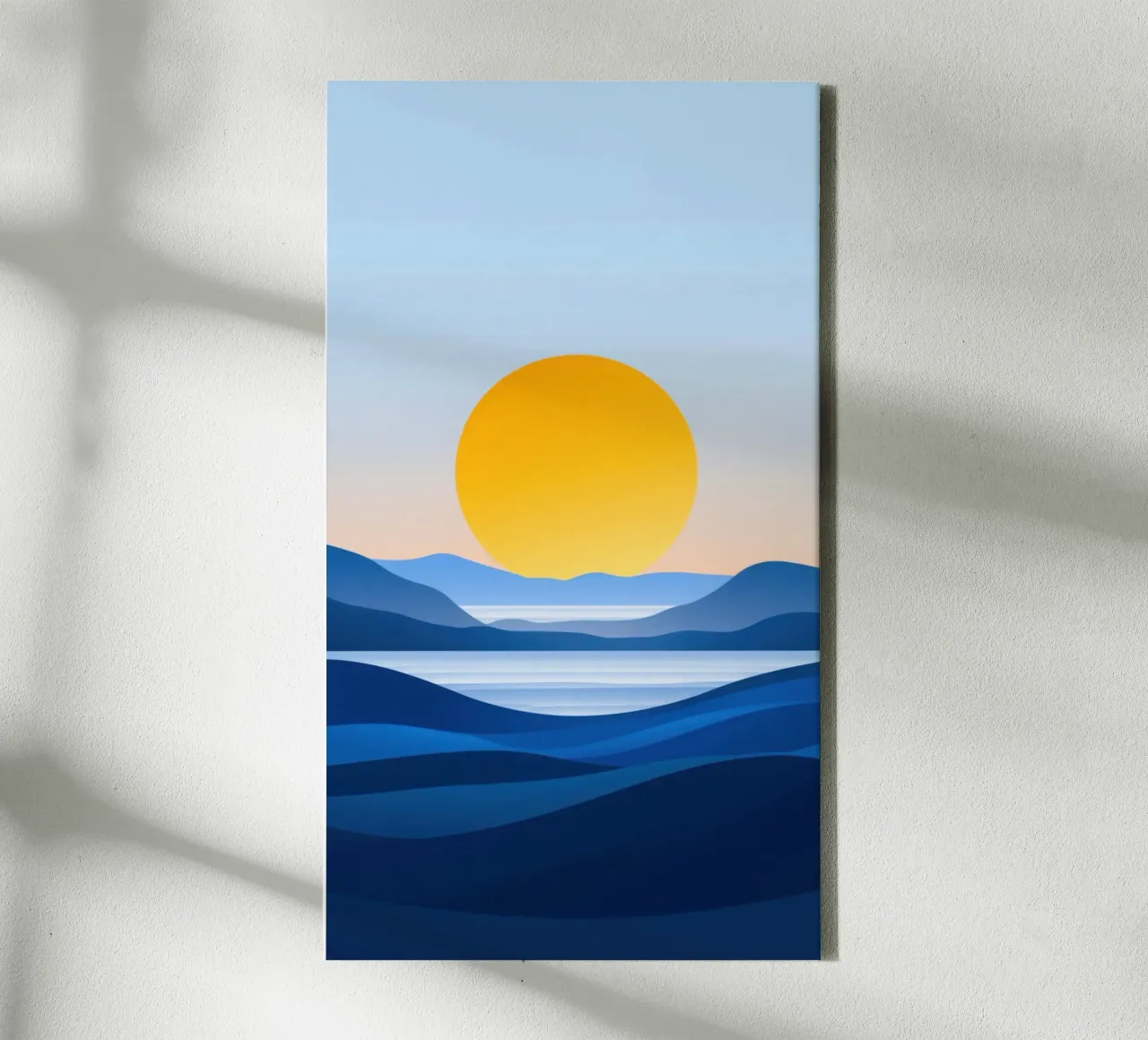 Aube Minimaliste sur les Collines toile de Affiches Soleil & Déco Lumineuse – Sunny