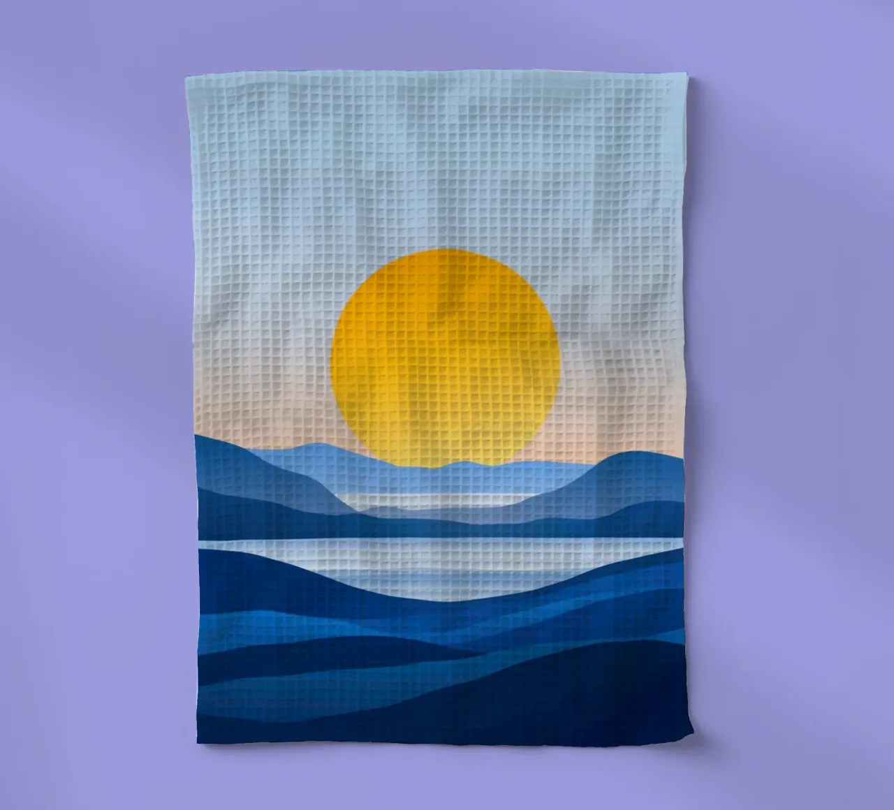 Alba minimalista sulle colline canovaccio da cucina da Affiches Soleil & Déco Lumineuse – Sunny