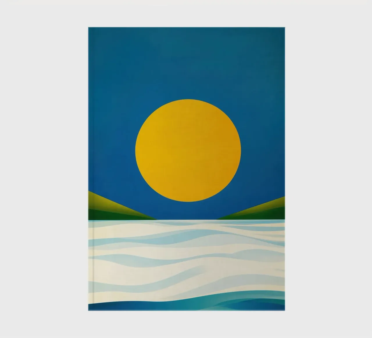 Minimalist beach at Soleil d'Or notebook by Affiches Soleil & Déco Lumineuse – Sunny