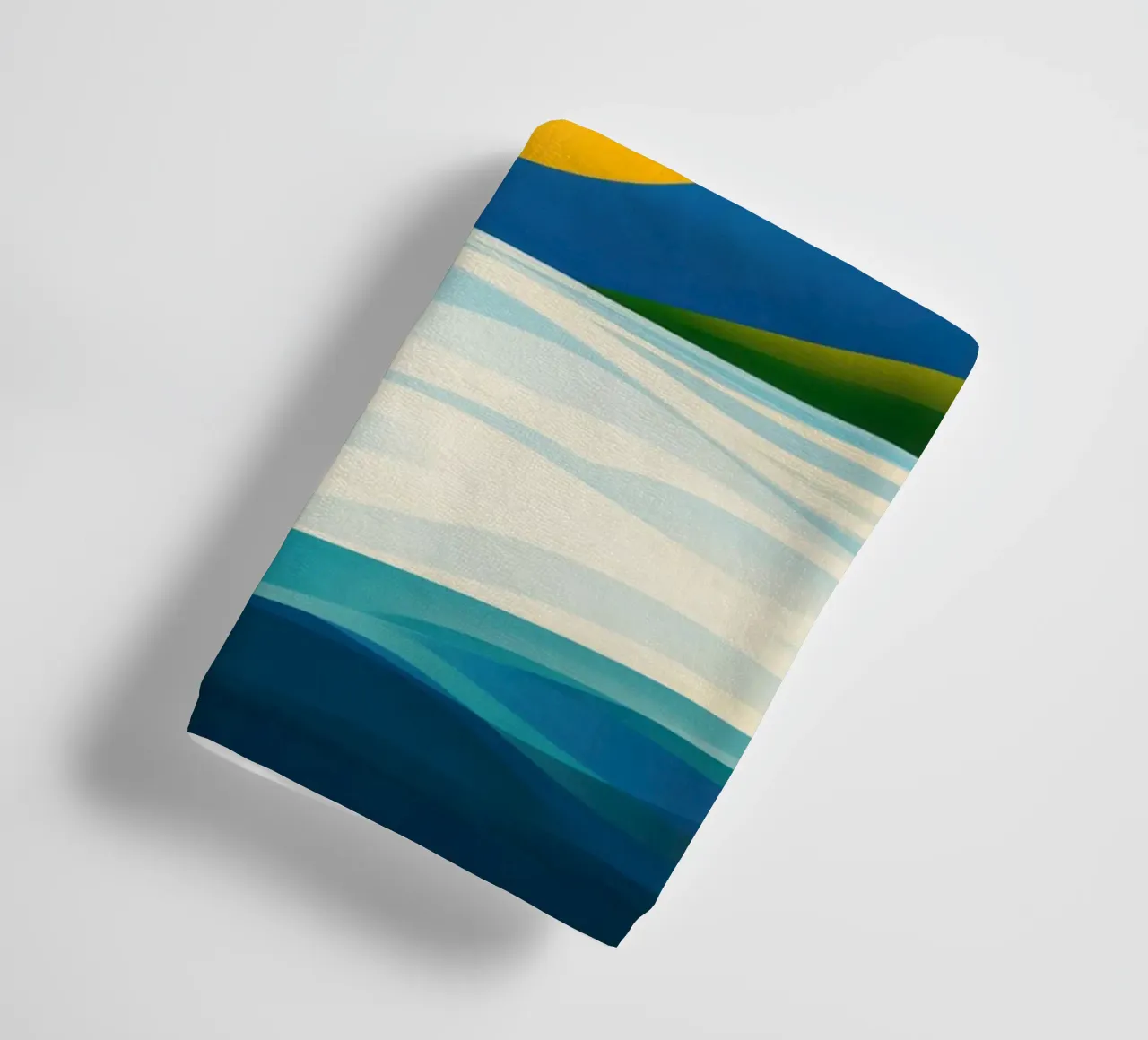 Minimalistischer Strand in Soleil d'Or Handtuch von Affiches Soleil & Déco Lumineuse – Sunny