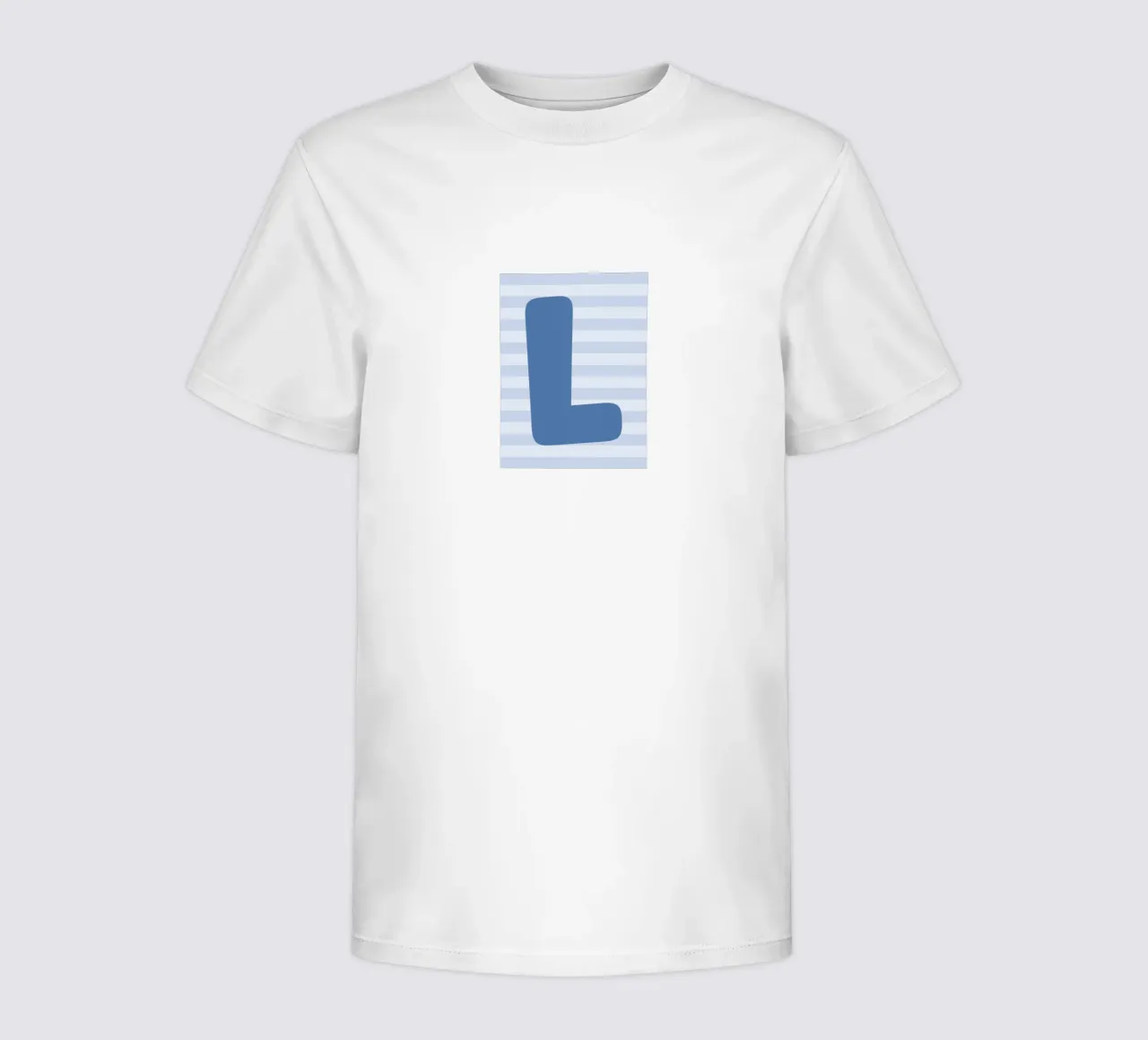 Initials blue t-shirt bambini da we line studio - design