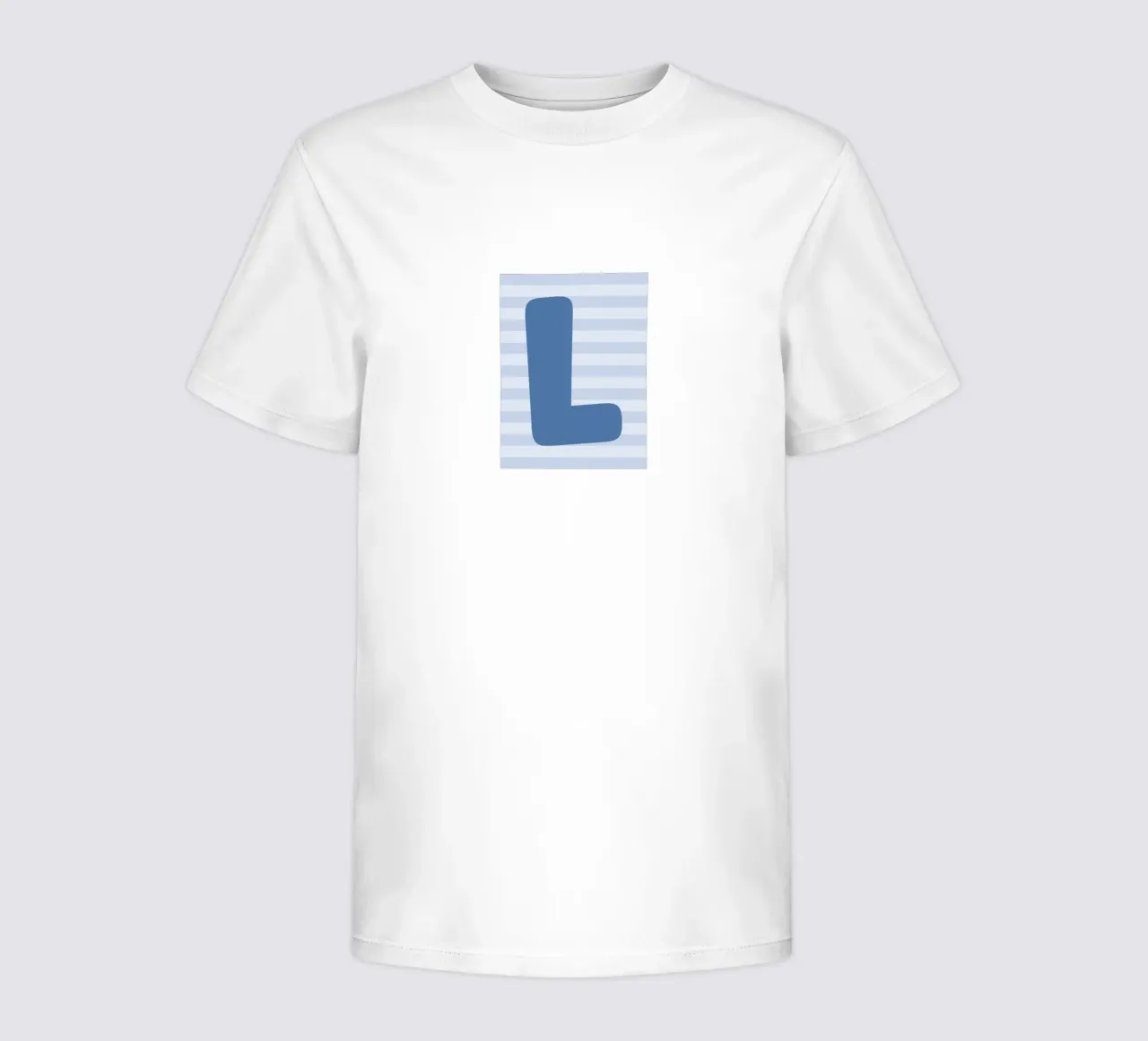 Initials blue t-shirt bambini da we line studio - design