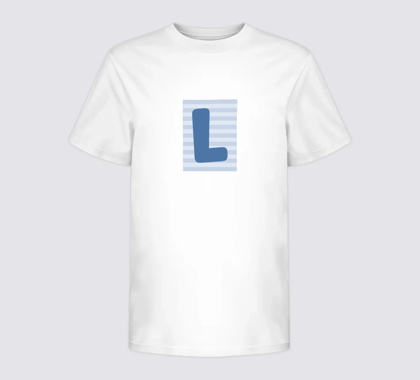 Initials blue t-shirt bambini da we line studio - design