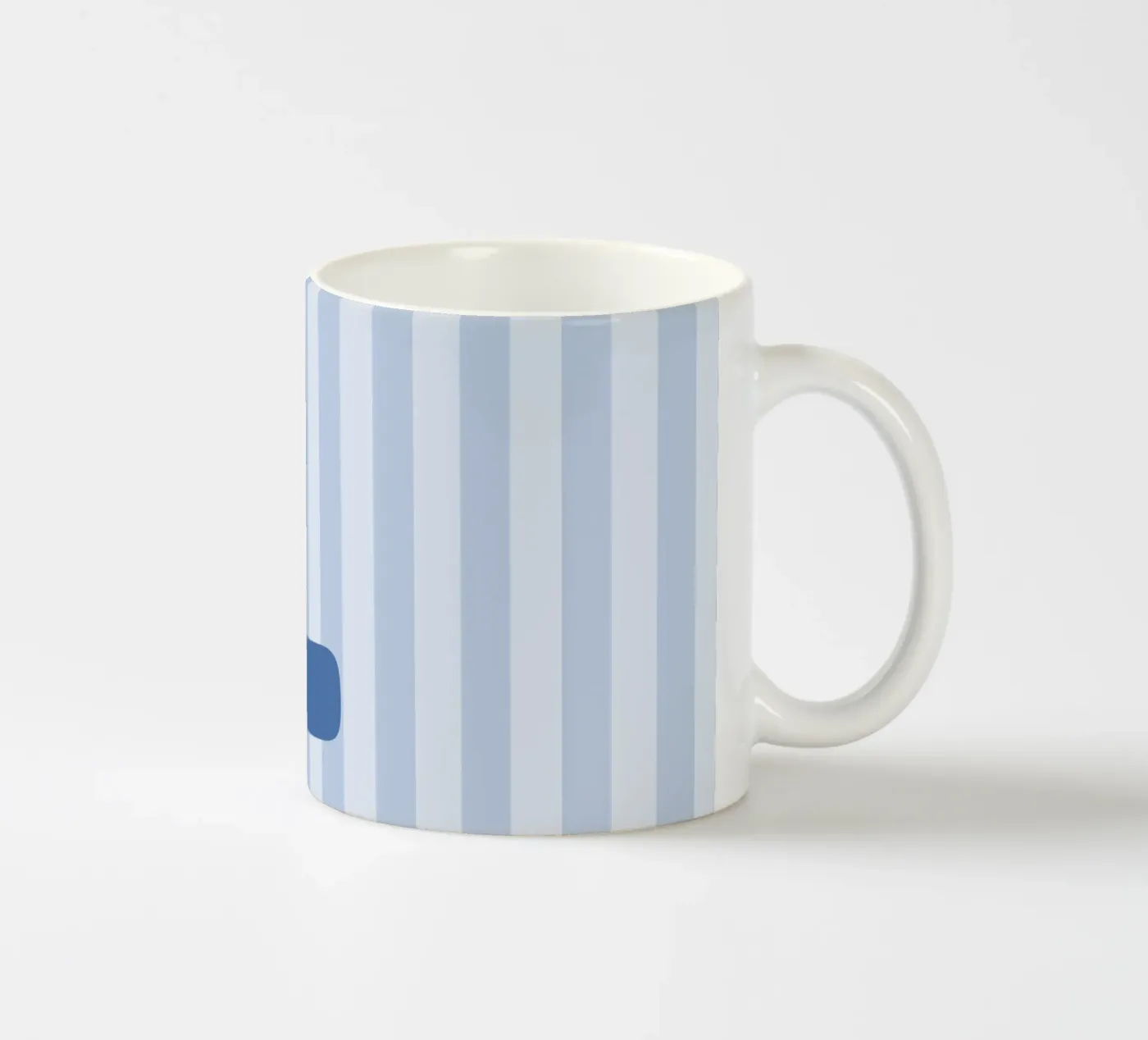 Initials blue ceramic mug by we line studio - design