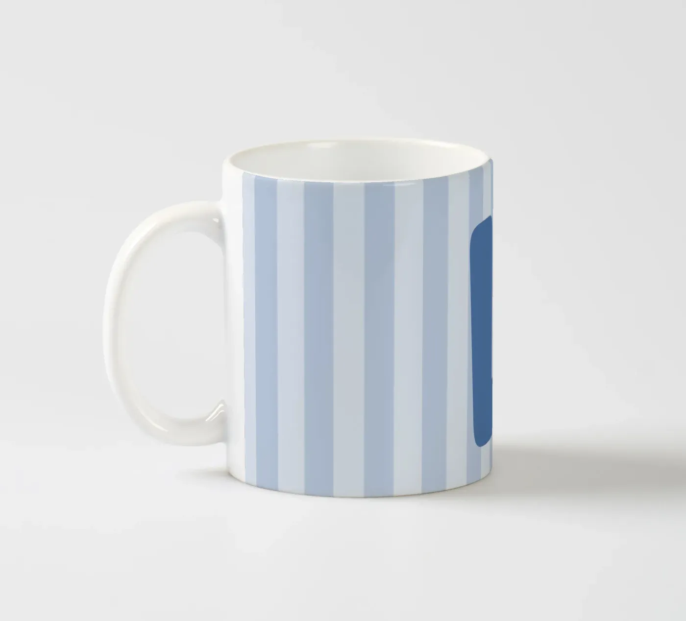 Initials blue ceramic mug by we line studio - design