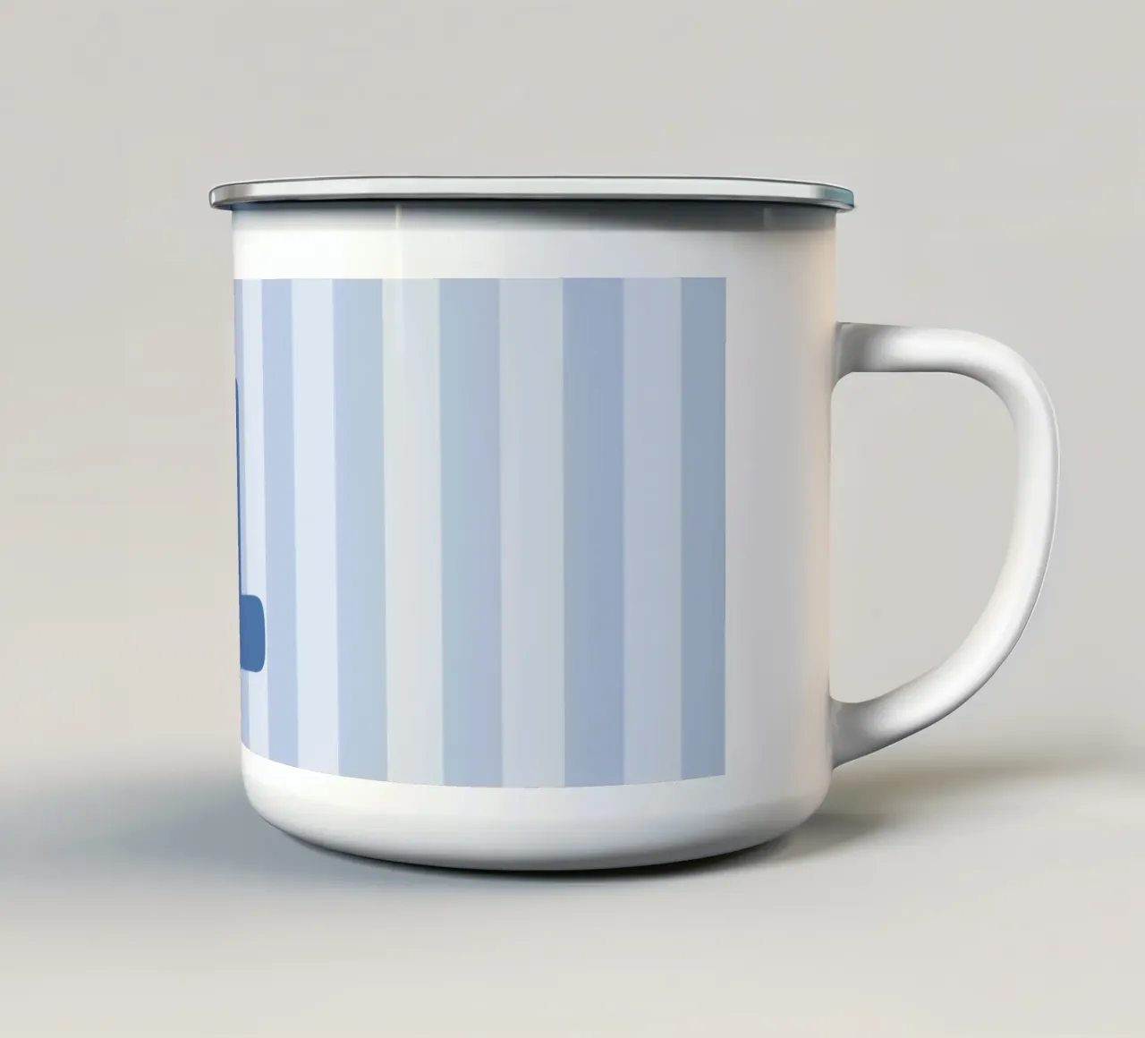 Initials blue tazza in smalto da we line studio - design