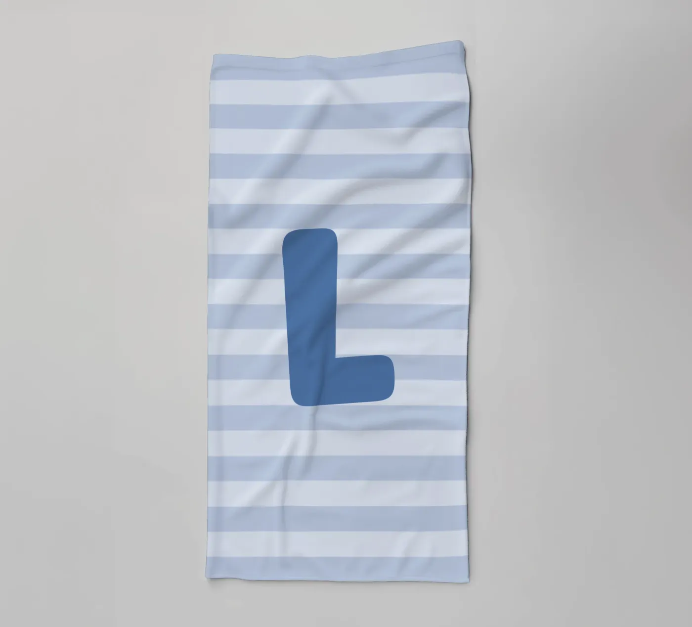 Initials blue towel by we line studio - design