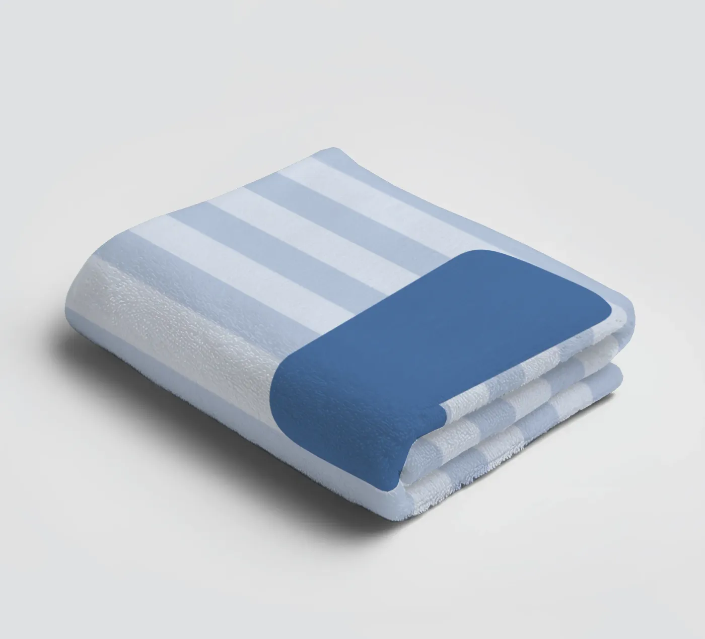 Initials blue badhanddoek van we line studio - design