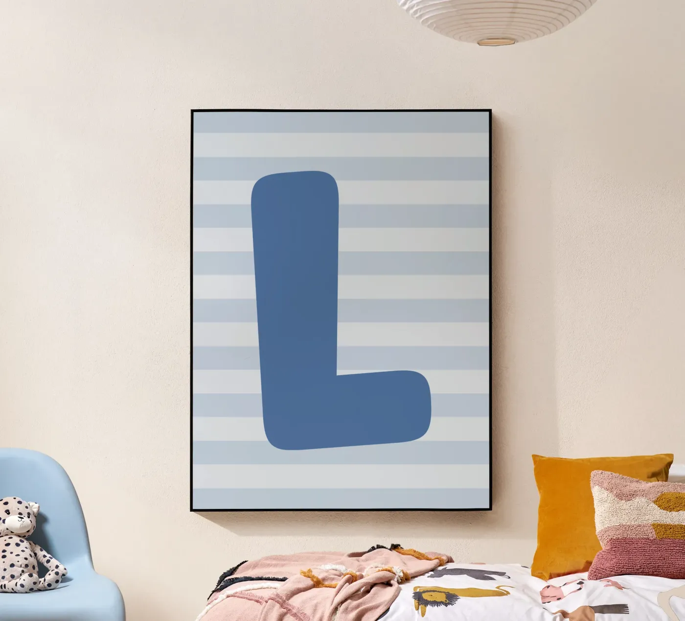 Initials blue acryl van we line studio - design