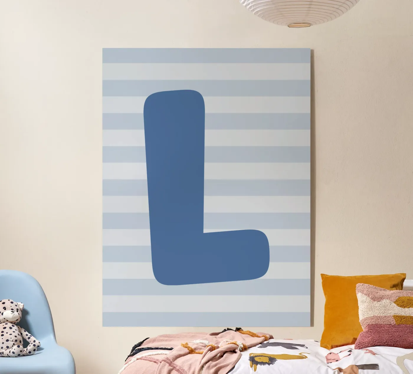 Initials blue acryl van we line studio - design