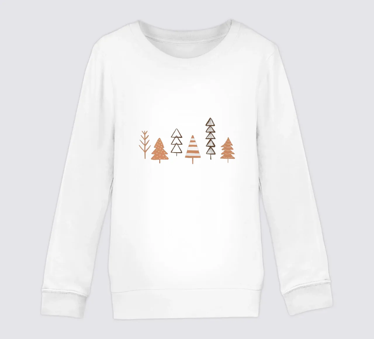 Illustrazione di alberi invernali in fiore felpa bambino da Orara Studio