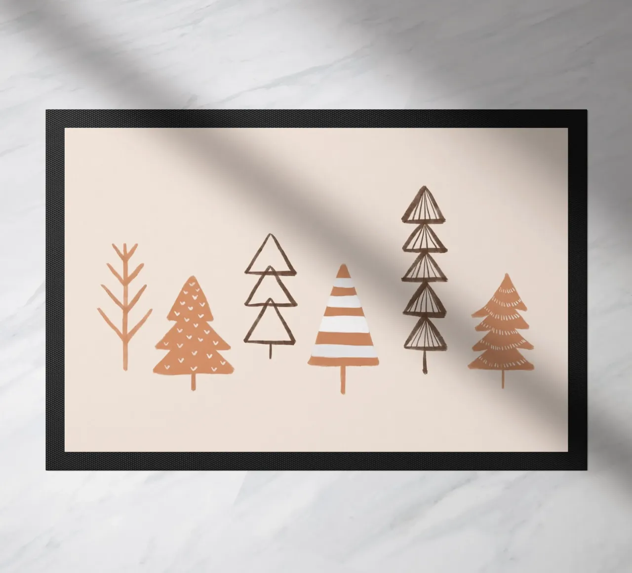 Illustrazione di alberi invernali in fiore zerbino da Orara Studio