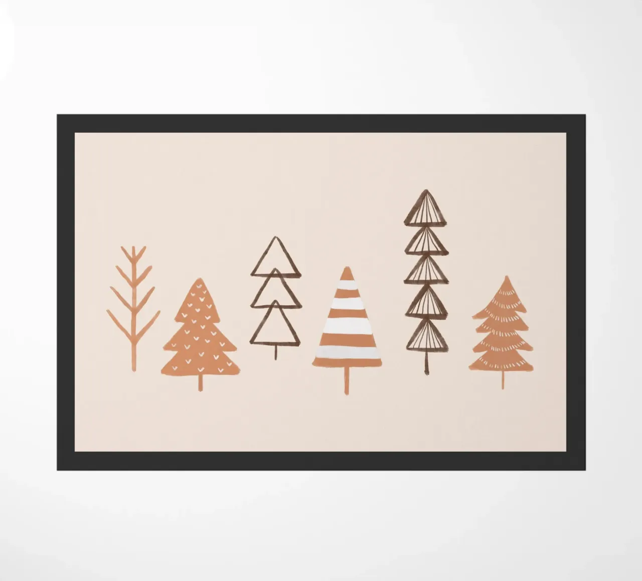 Illustrazione di alberi invernali in fiore zerbino da Orara Studio