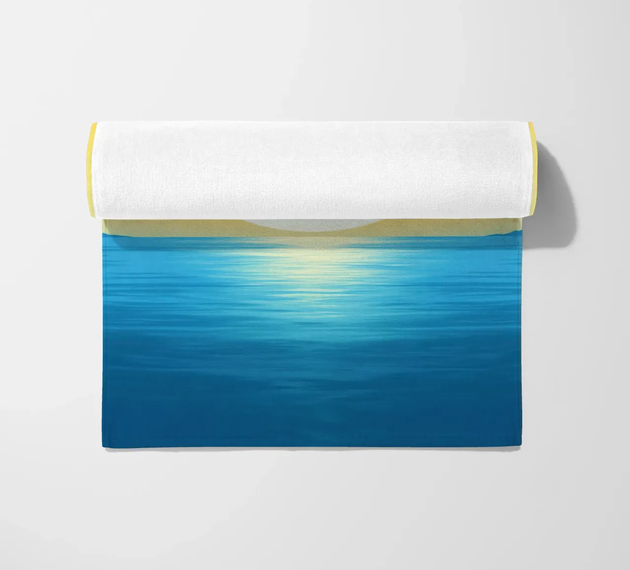 Sole bianco su mare turchese telo mare da Affiches Soleil & Déco Lumineuse – Sunny