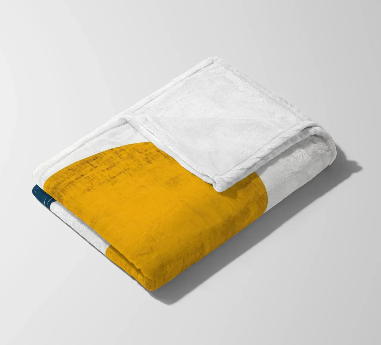 Soleil d'Or sur Lac Minimaliste coperta in pile da Affiches Soleil & Déco Lumineuse – Sunny