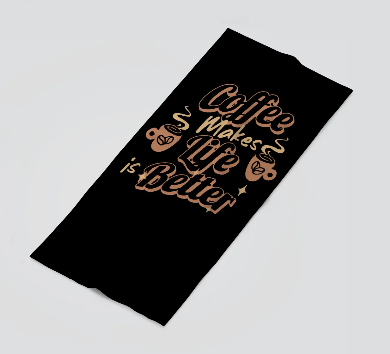 Coffee Makes Life is Better beach towel by Gunawan Rb
