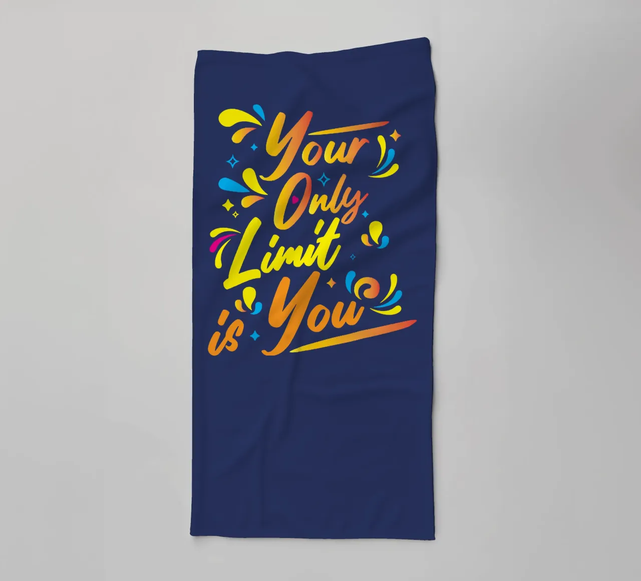 Your Only Limit is You towel by Gunawan Rb