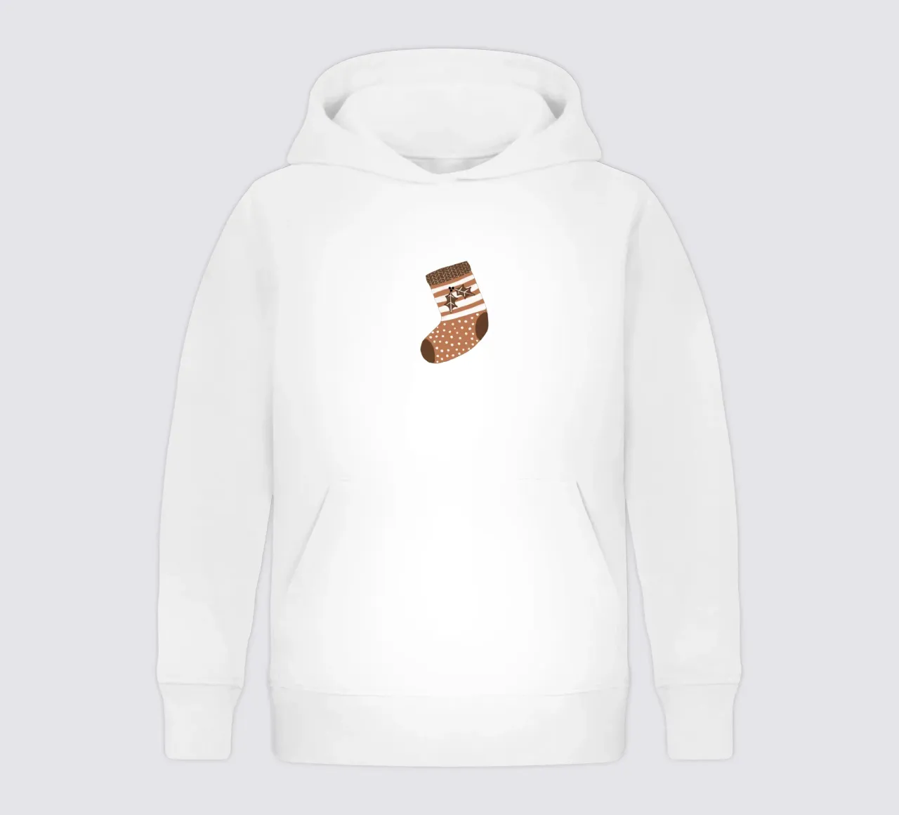 Blush Xmas Stocking kids hoodie by Orara Studio