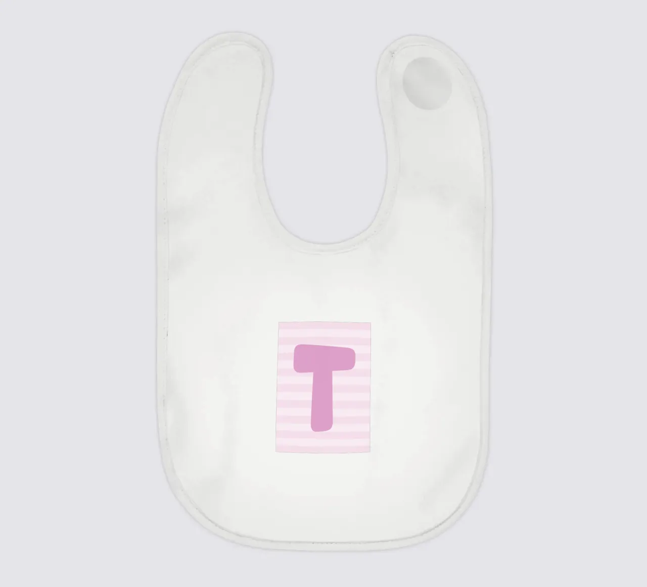 Initials pink bavaglino da we line studio - design