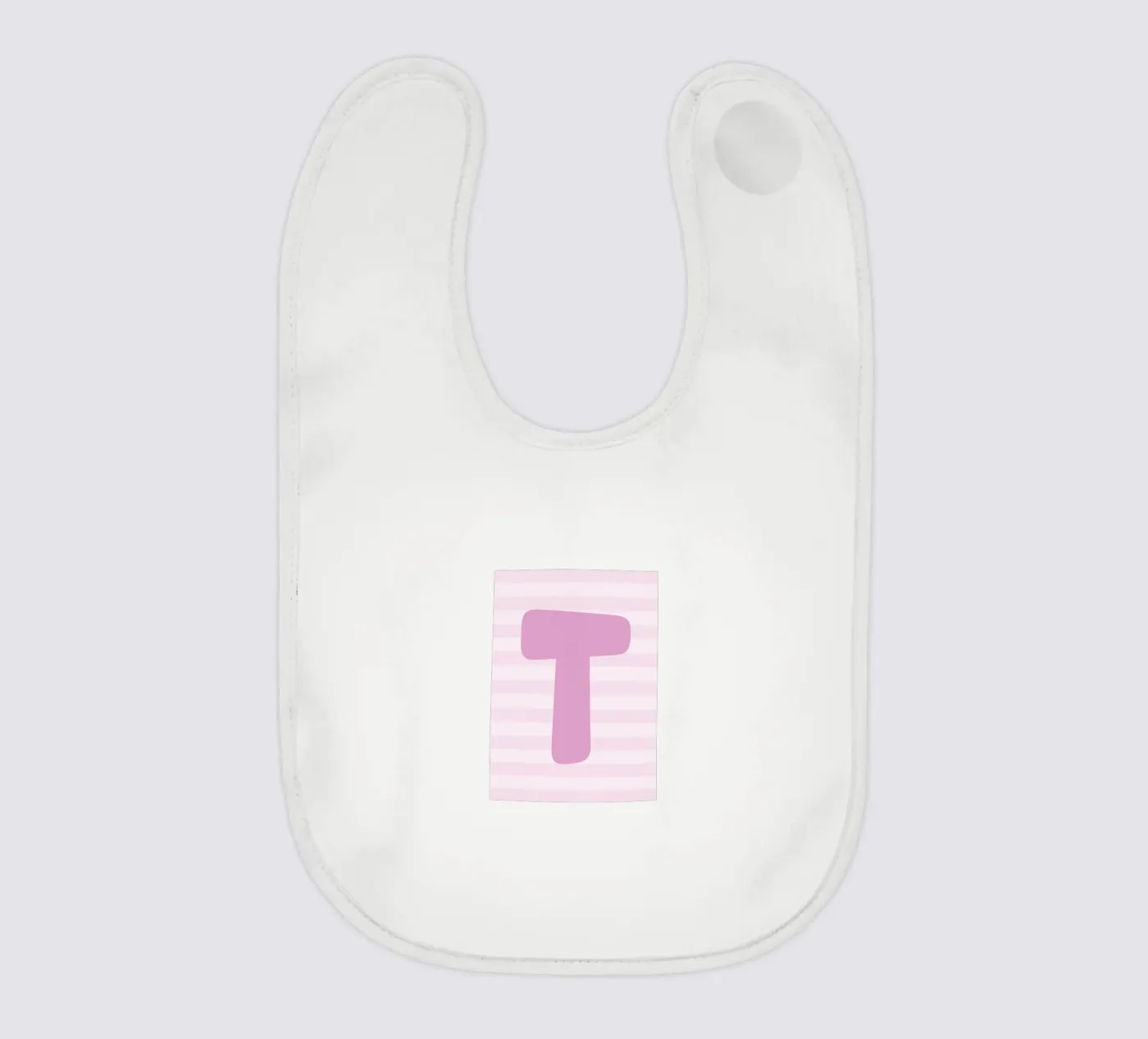 Initials pink Babylätzchen von we line studio - design