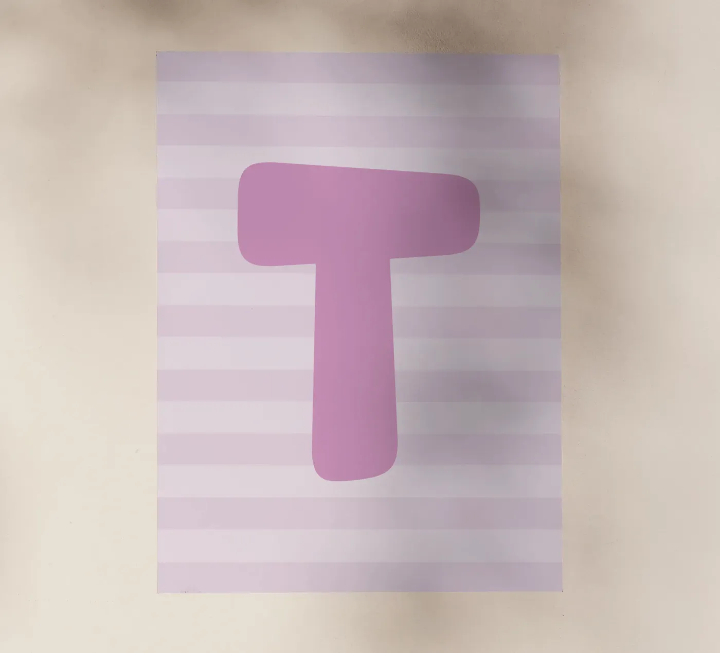 Initials pink backlit folie van we line studio - design