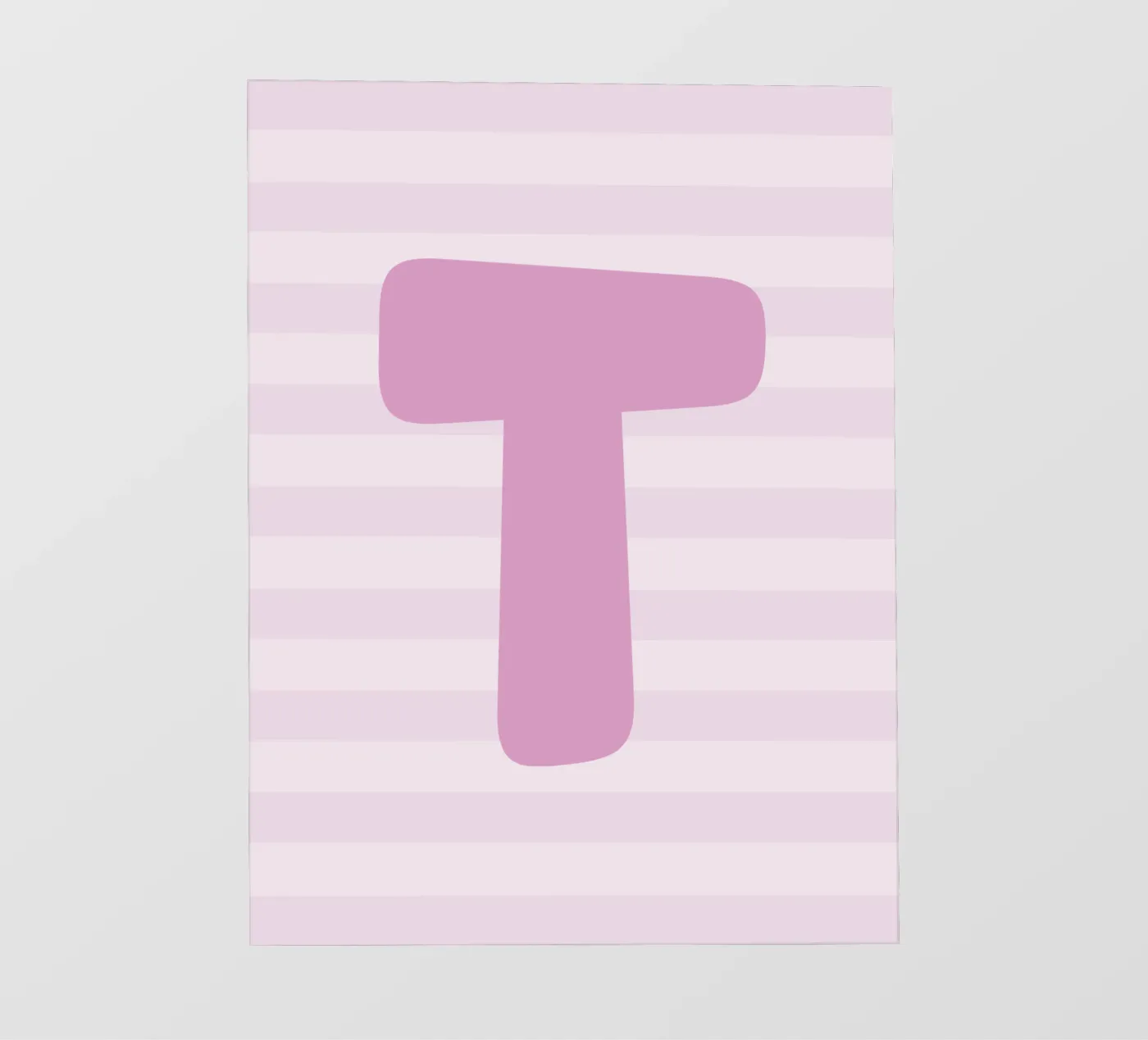 Initials pink backlit folie van we line studio - design