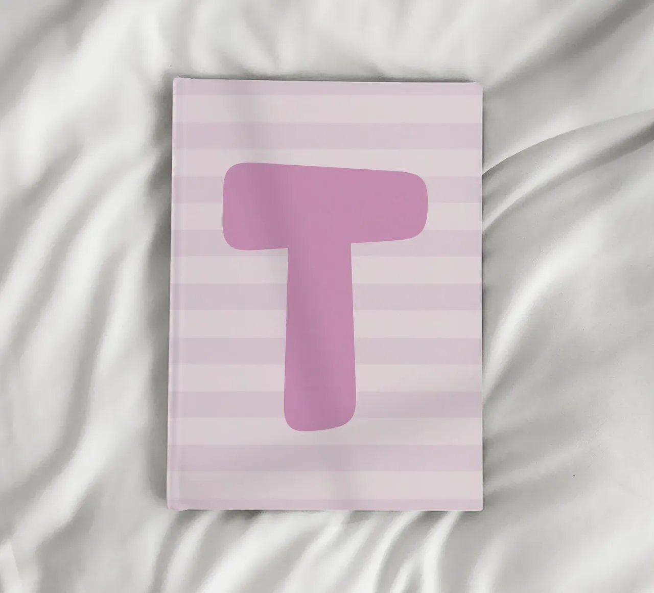 Initials pink notebook by we line studio - design
