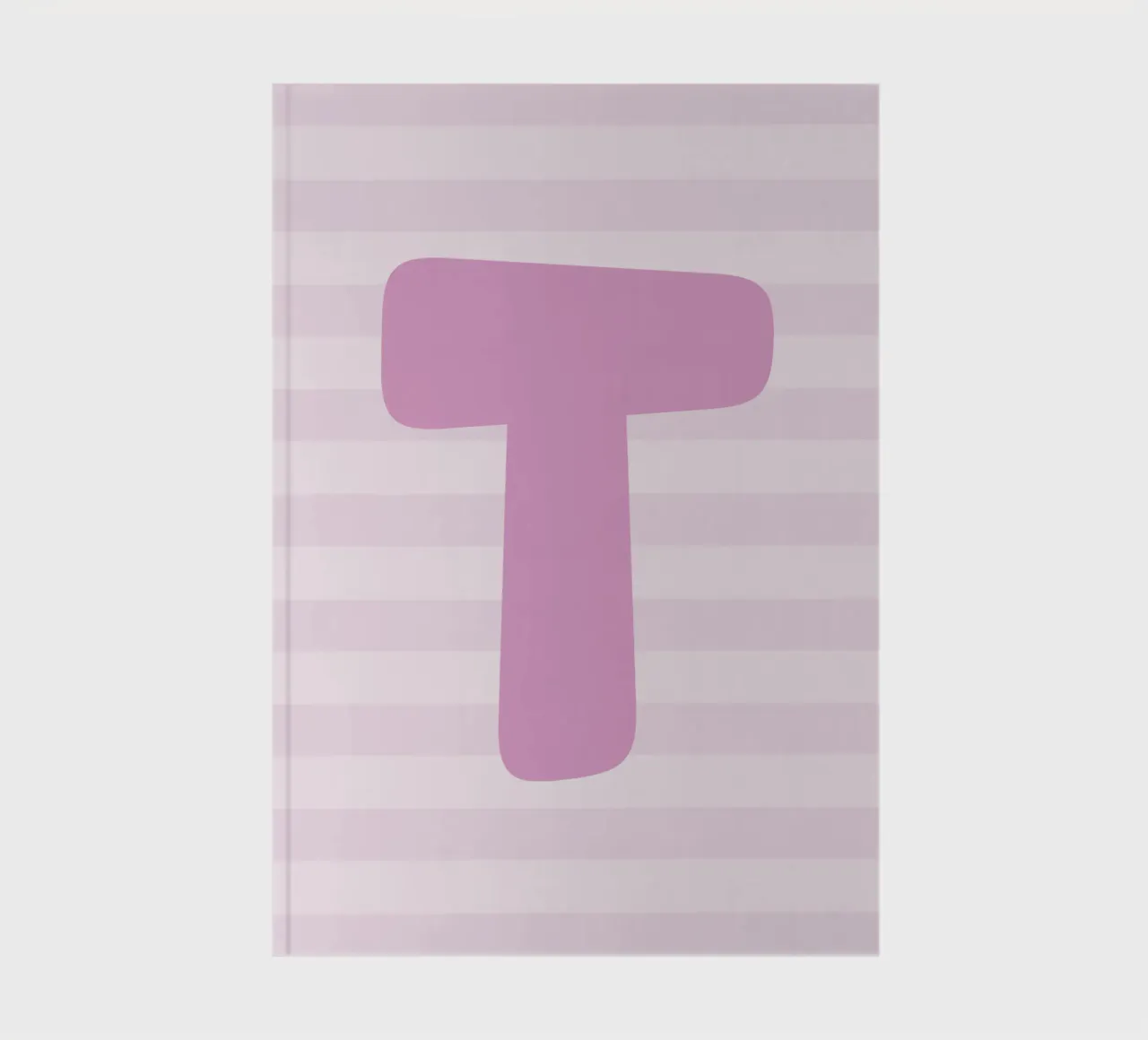 Initials pink notebook by we line studio - design