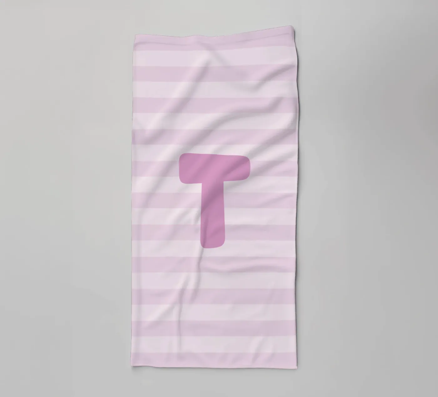 Initials pink towel by we line studio - design