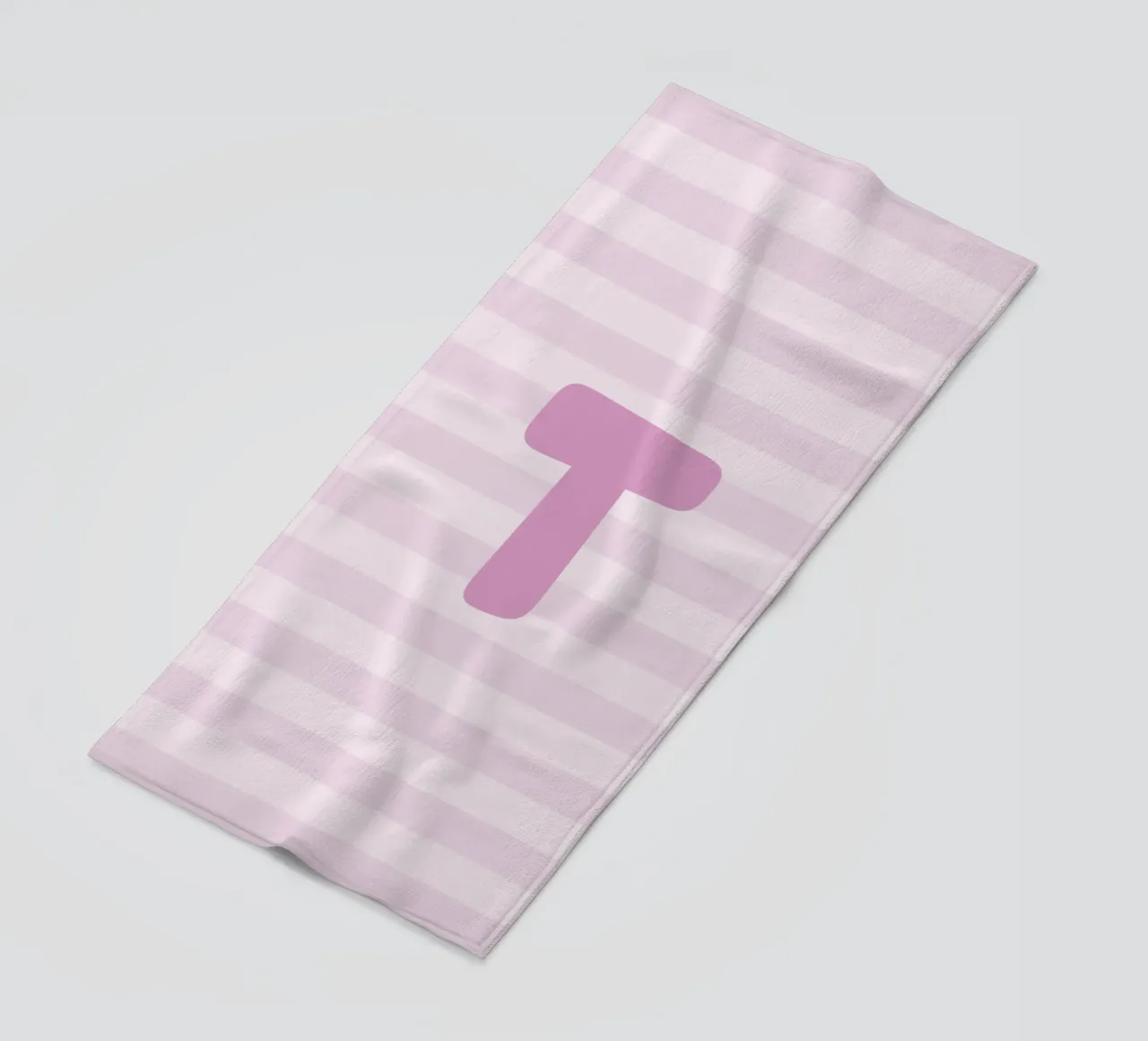 Initials pink telo mare da we line studio - design