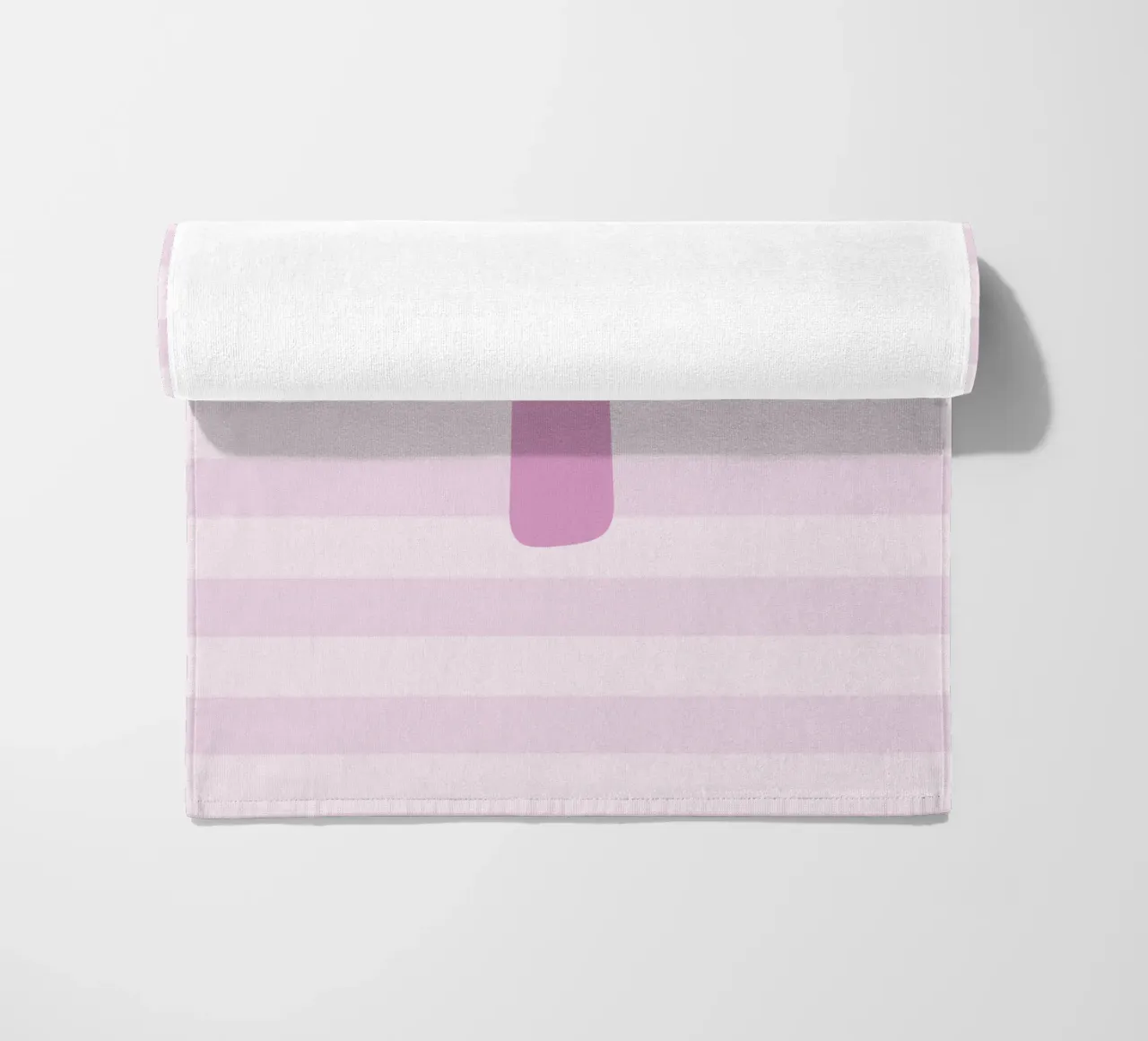 Initials pink telo mare da we line studio - design