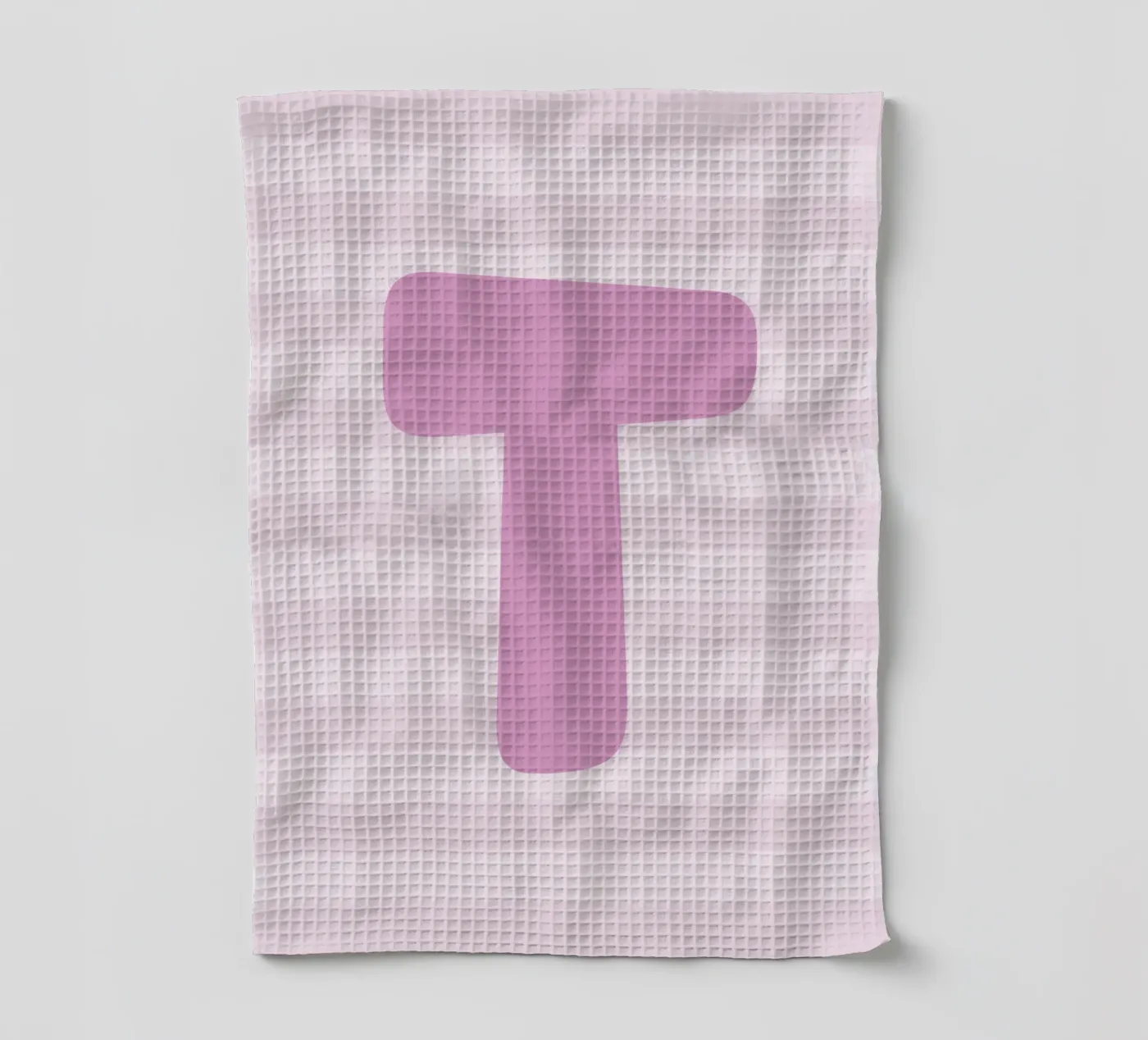 Initials pink torchon de we line studio - design