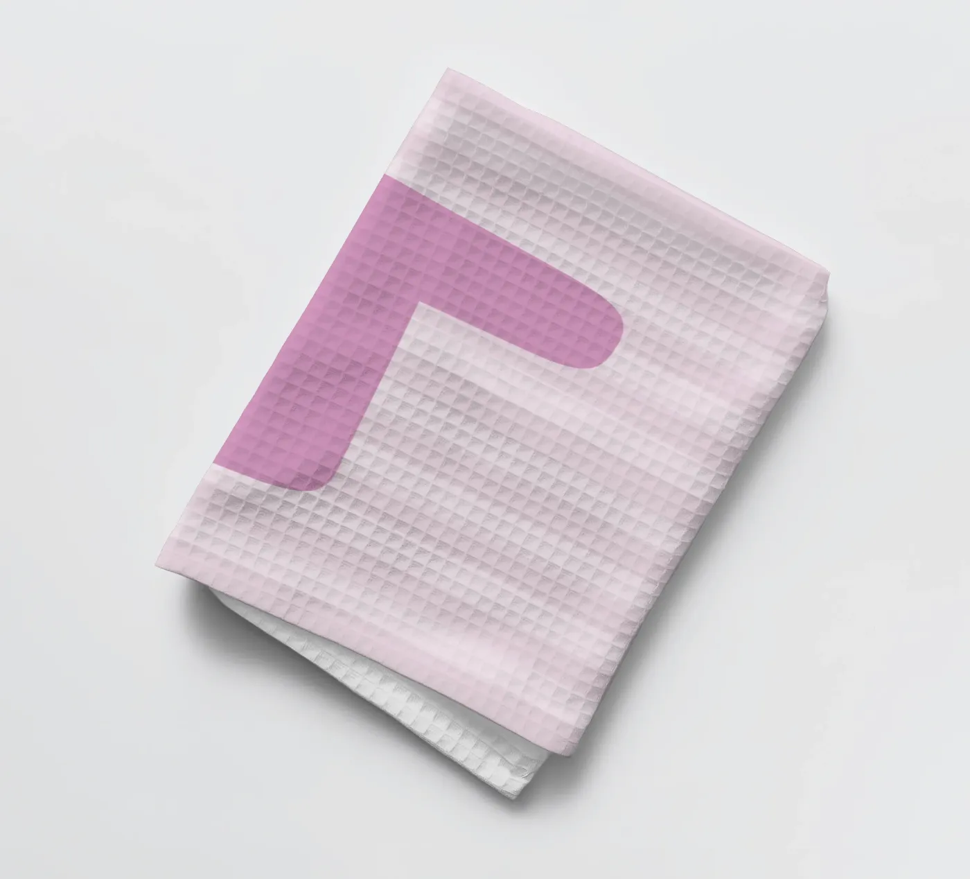 Initials pink torchon de we line studio - design