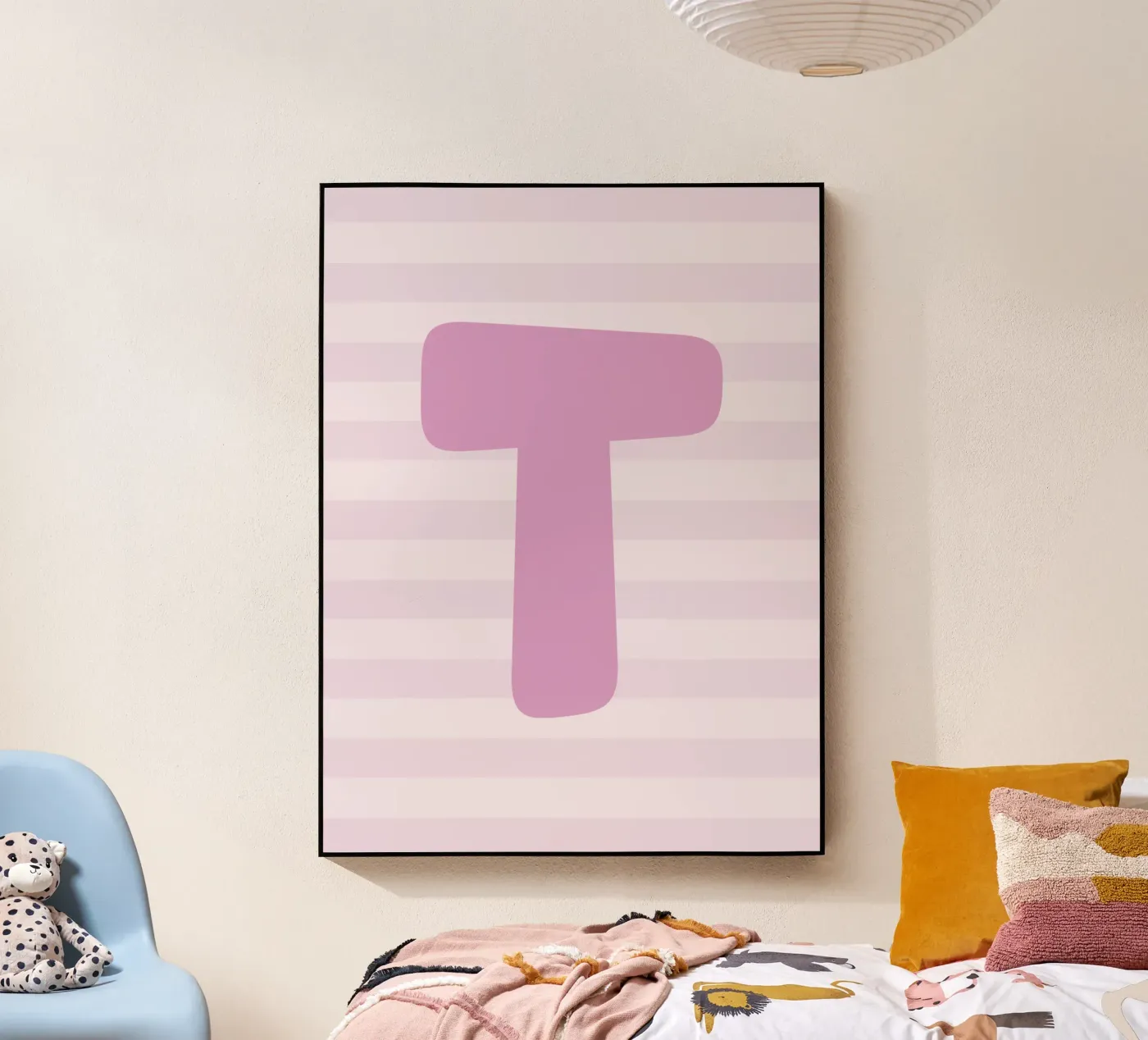 Initials pink acryl van we line studio - design