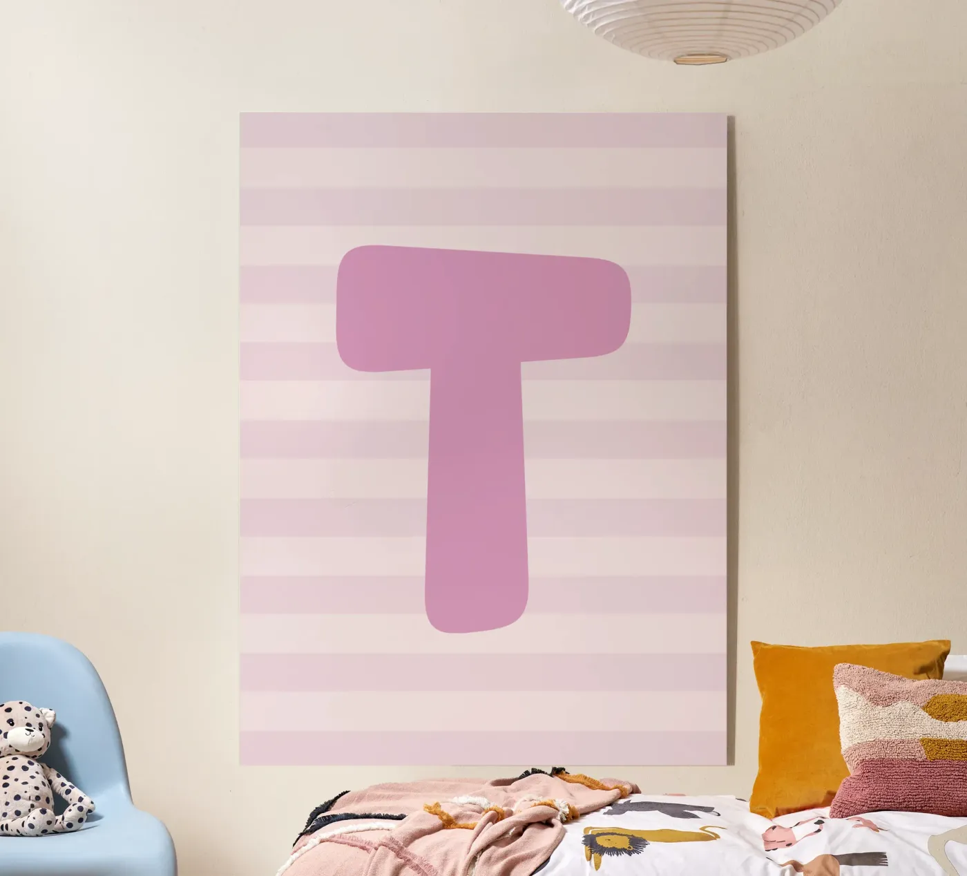 Initials pink acryl van we line studio - design