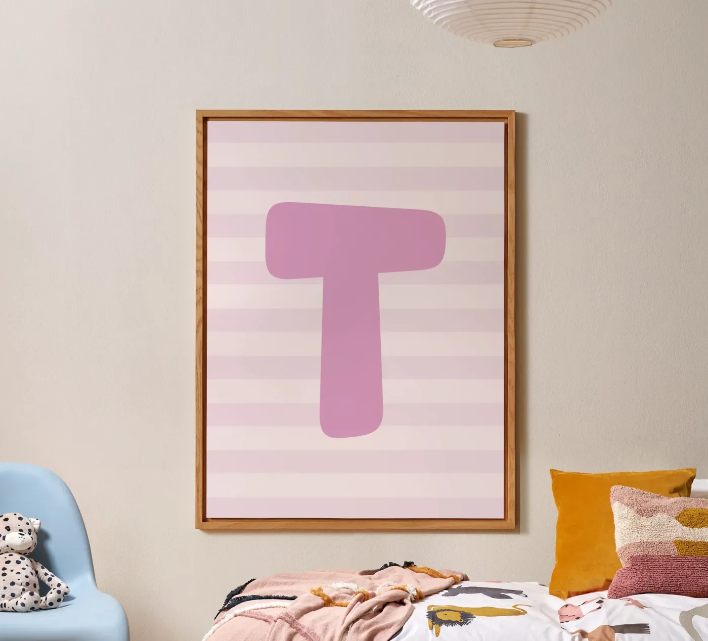 Initials pink alluminio dibond da we line studio - design