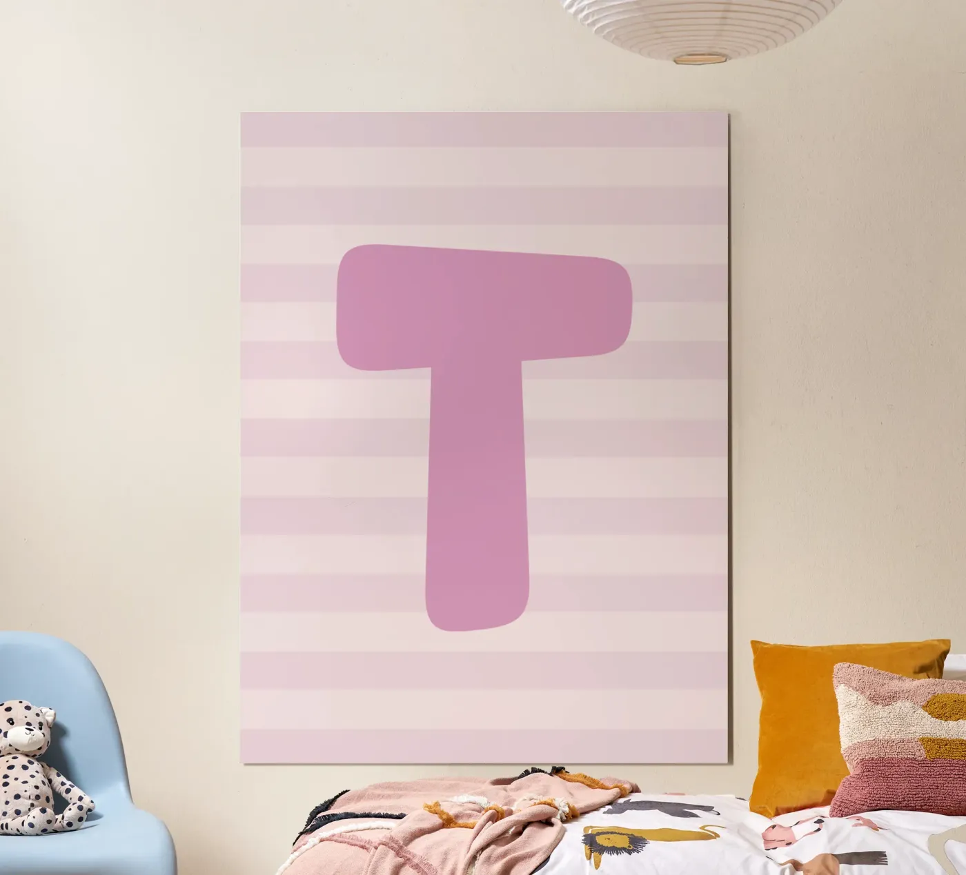 Initials pink Poster von we line studio - design