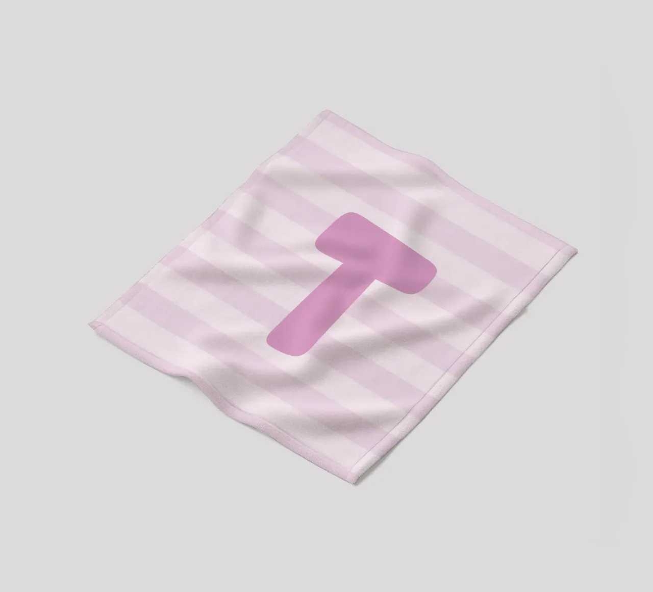 Initials pink fleecedeken van we line studio - design
