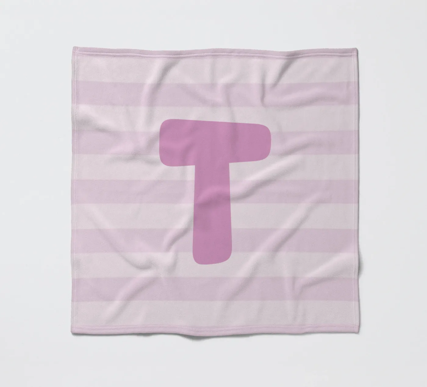 Initials pink Fleecedecke von we line studio - design