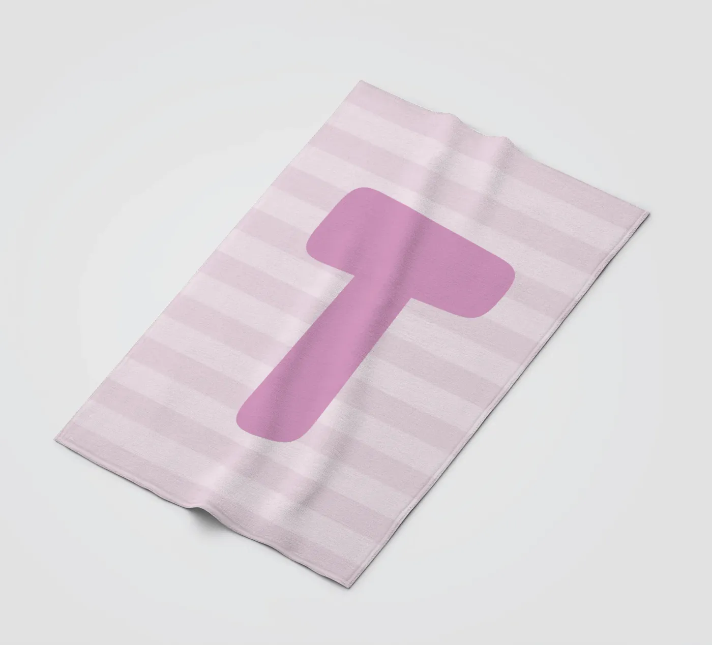 Initials pink fleecedeken van we line studio - design