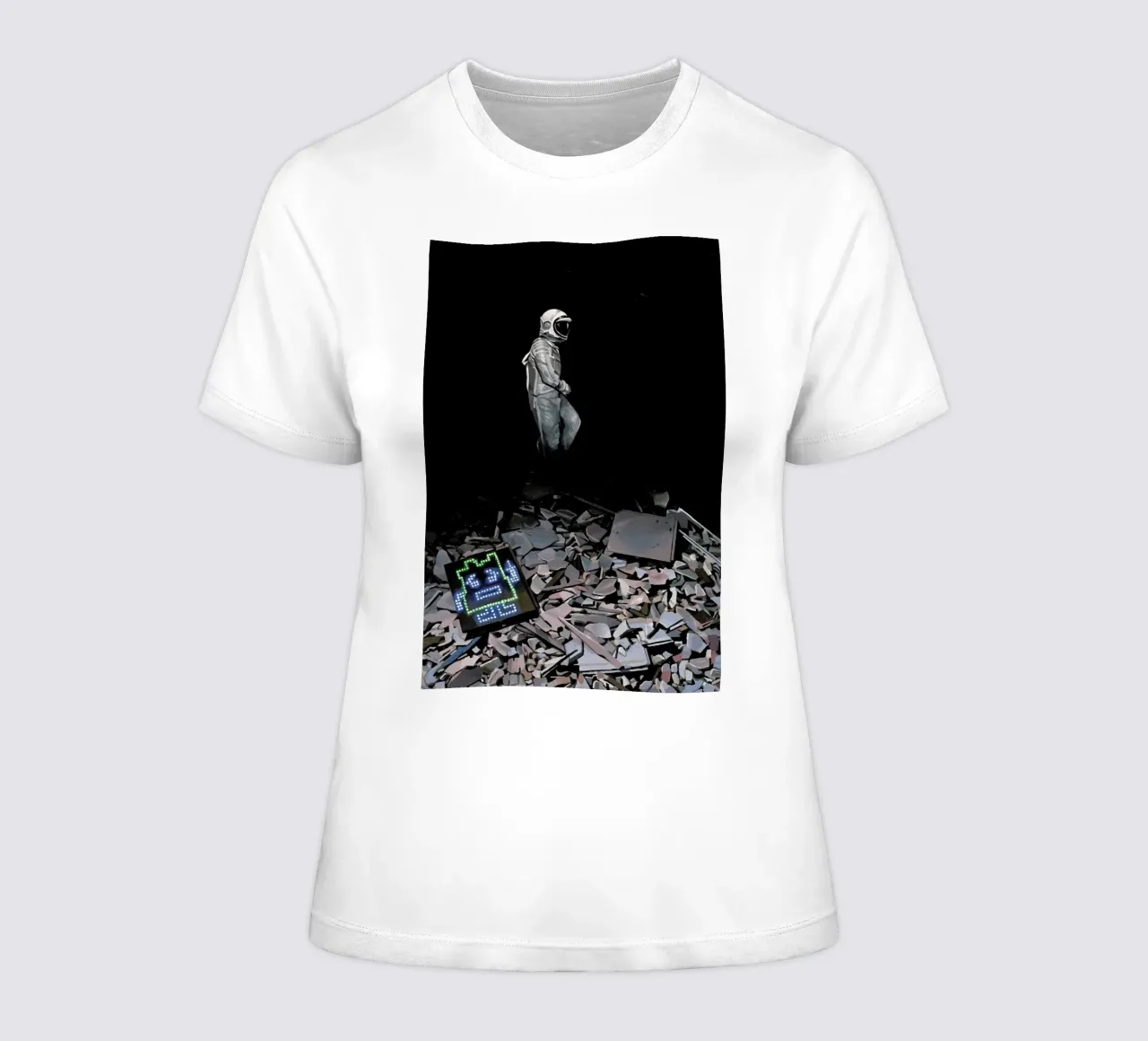 Moonhite dames t-shirt getailleerd van Scott Listfield