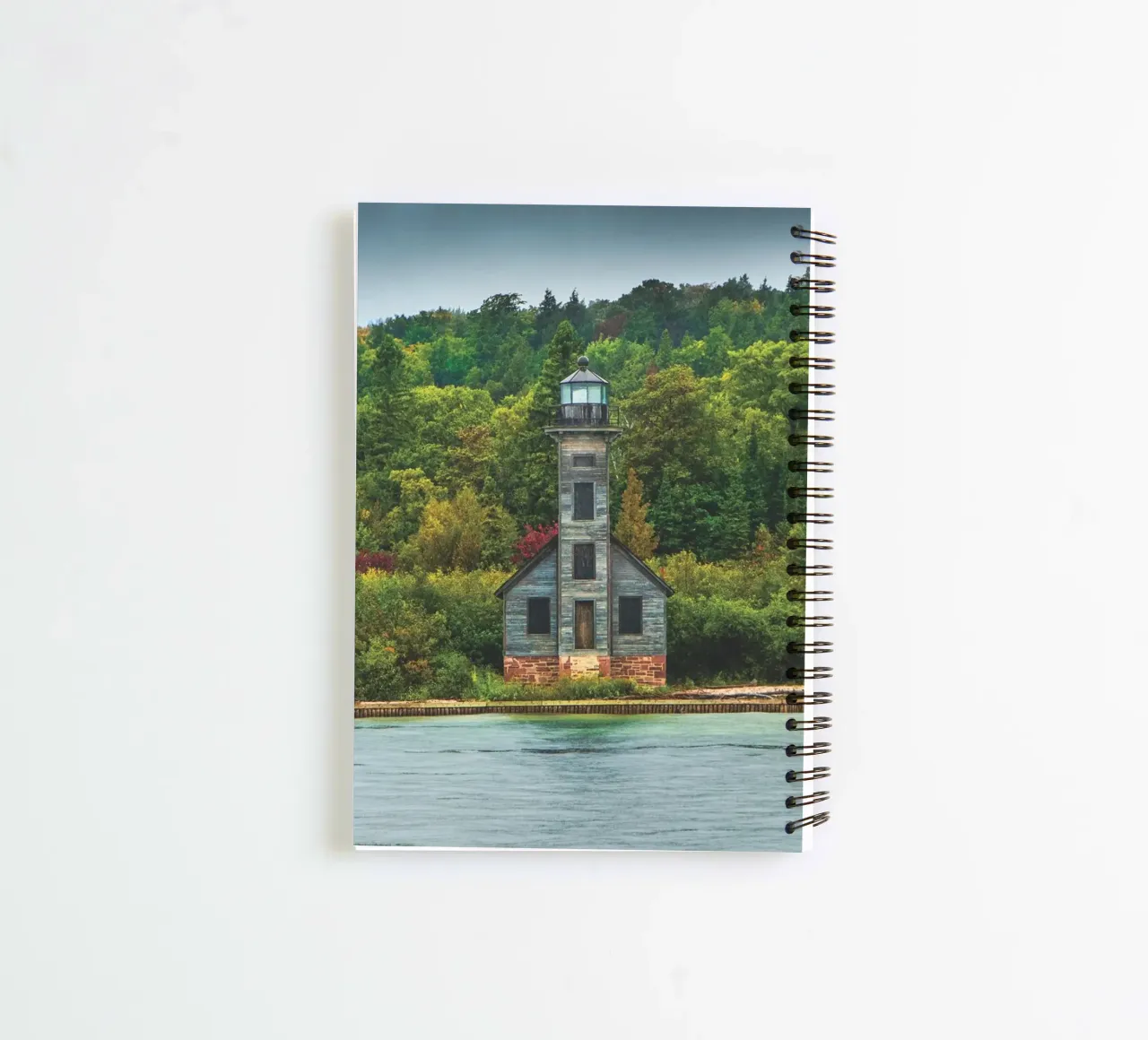 Vuurtoren Oostkanaal notitieboek met spiraal van Dave Hare Photography