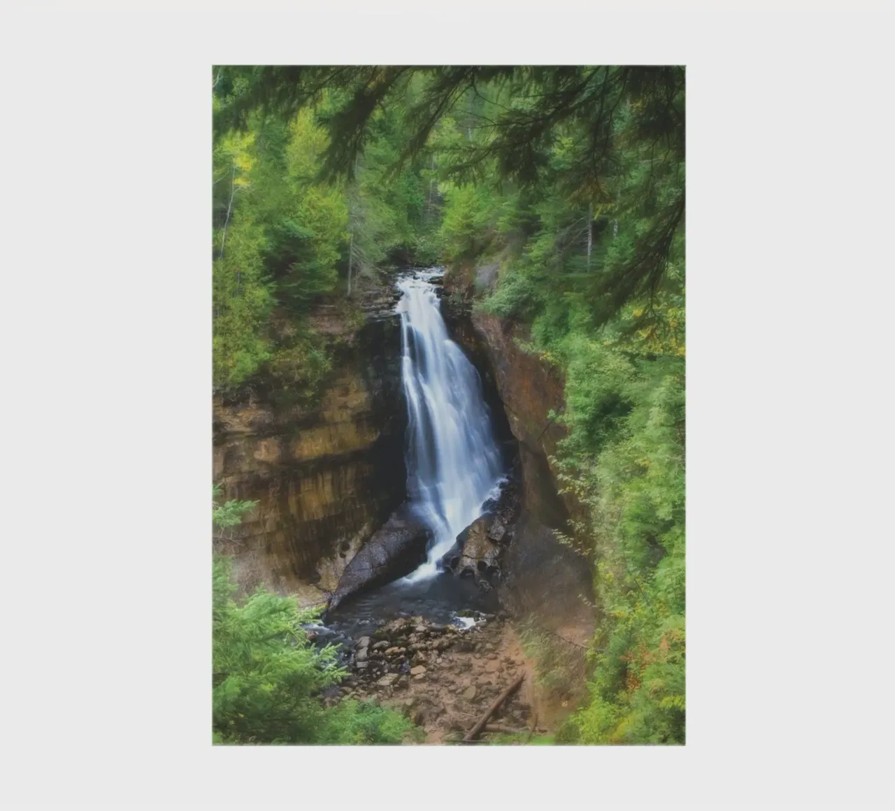 Miners Falls Softly notebook by Dave Hare Photography