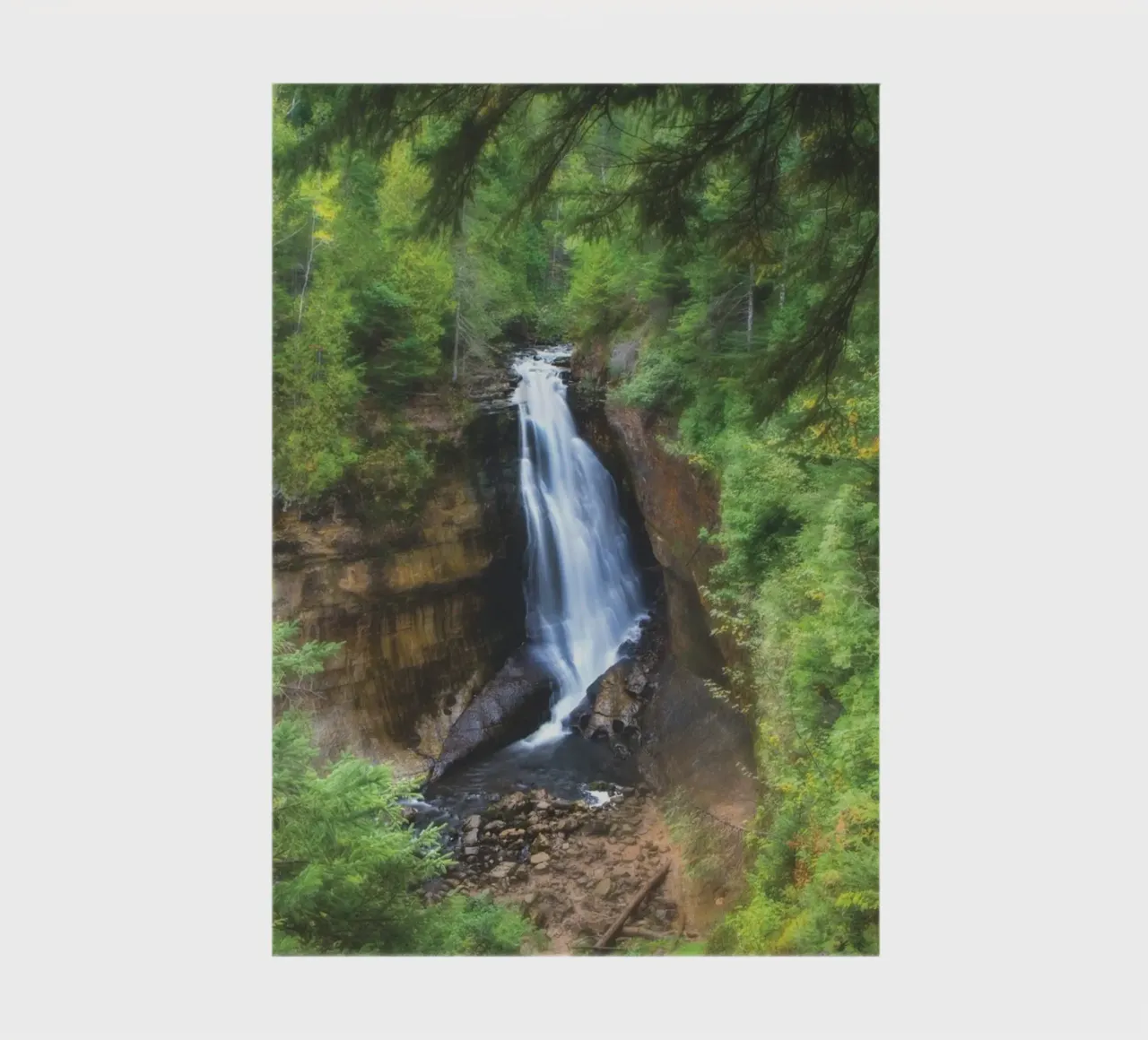 Miners Falls Softly notebook by Dave Hare Photography